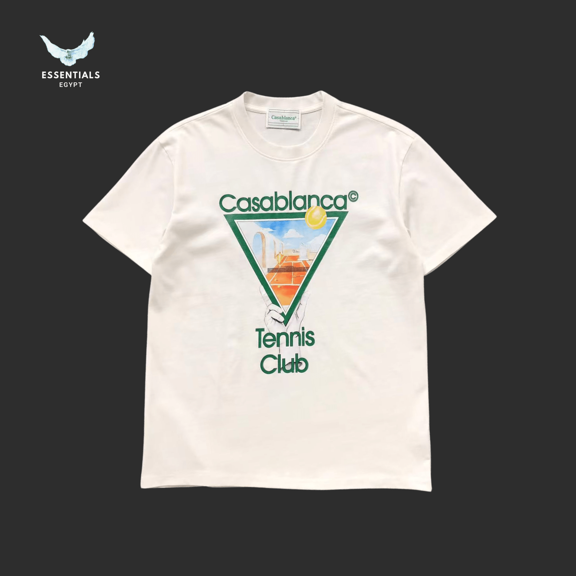 Casablanca T-Shirt – Tennis Club Logo - ESSENTIALS EGYPT