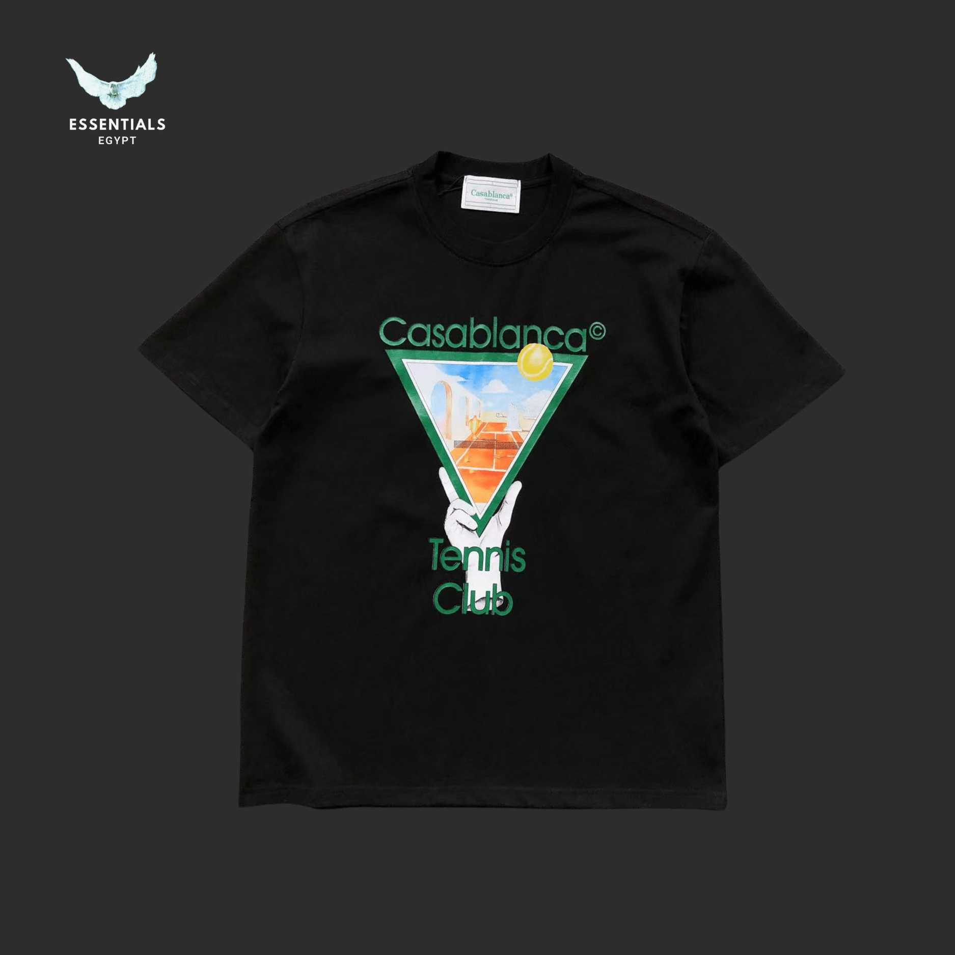 Casablanca T-Shirt – Tennis Club Logo - ESSENTIALS EGYPT