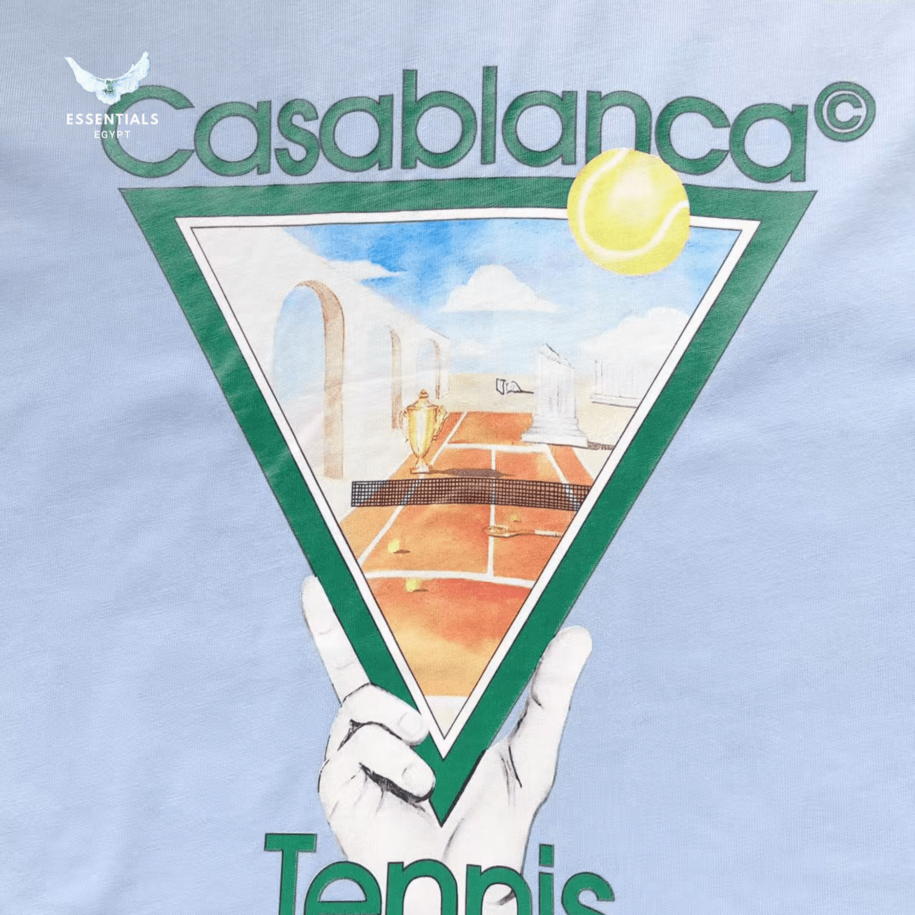 Casablanca T-Shirt – Tennis Club Logo - ESSENTIALS EGYPT