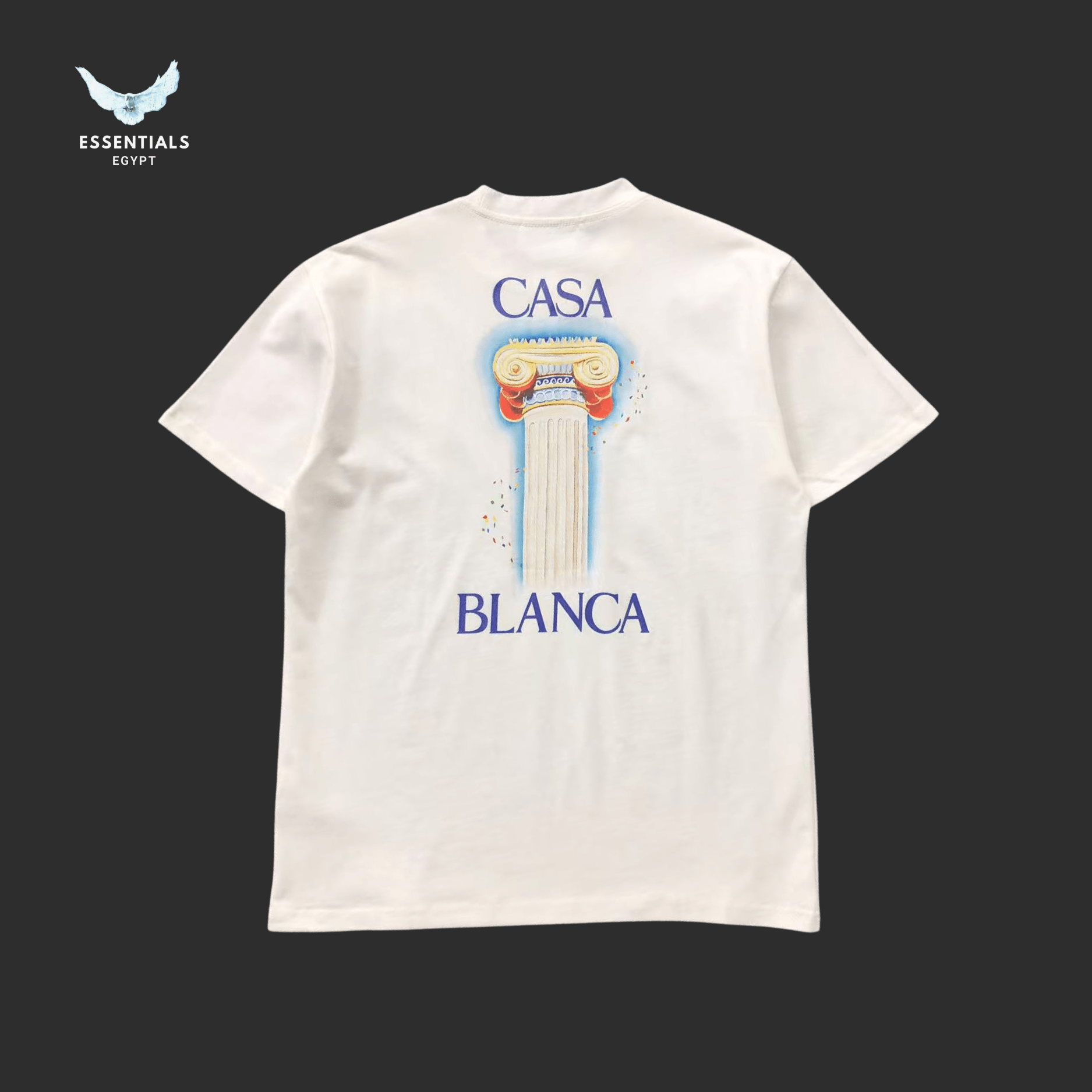 Casablanca T-Shirt – Vase Crest Logo - ESSENTIALS EGYPT