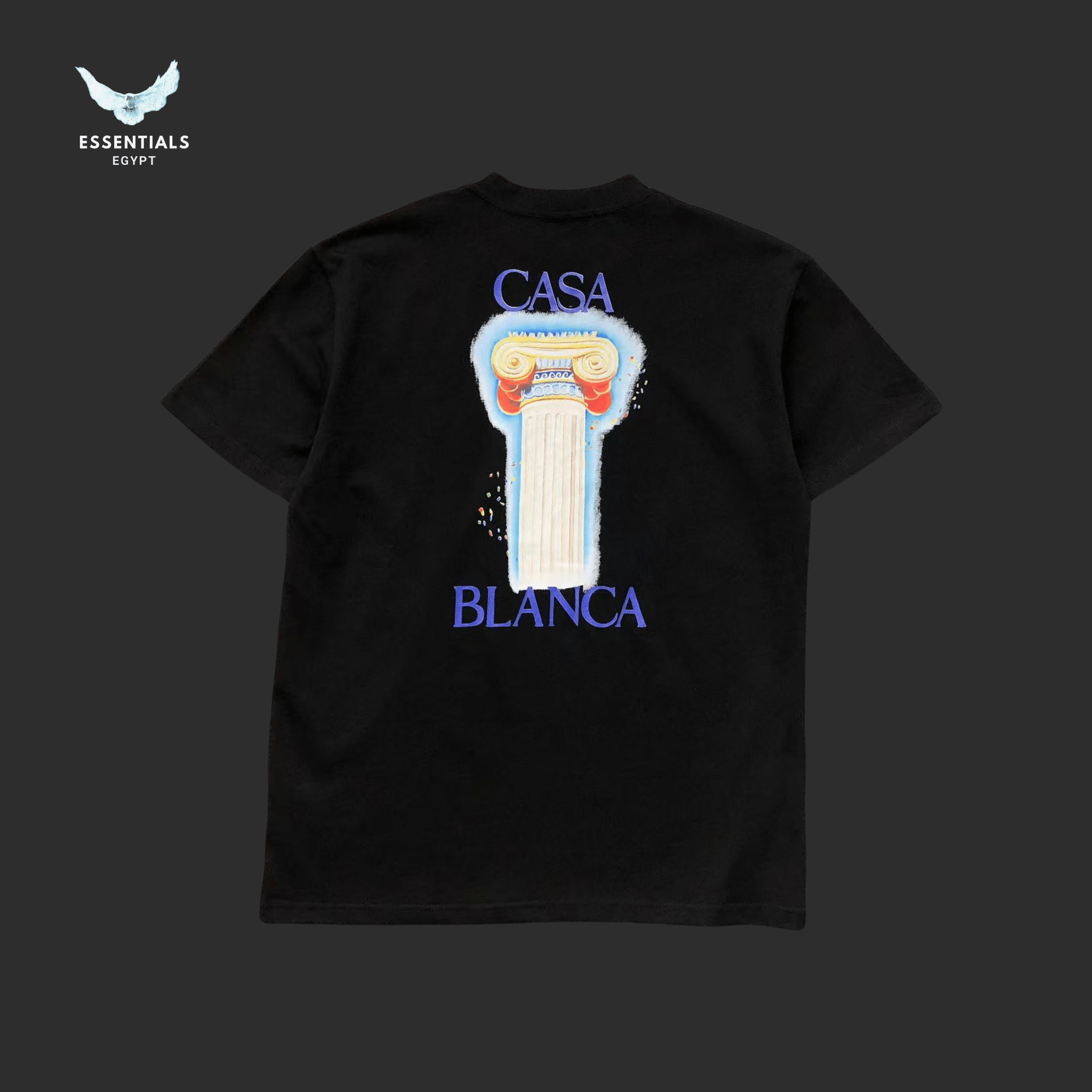Casablanca T-Shirt – Vase Crest Logo - ESSENTIALS EGYPT