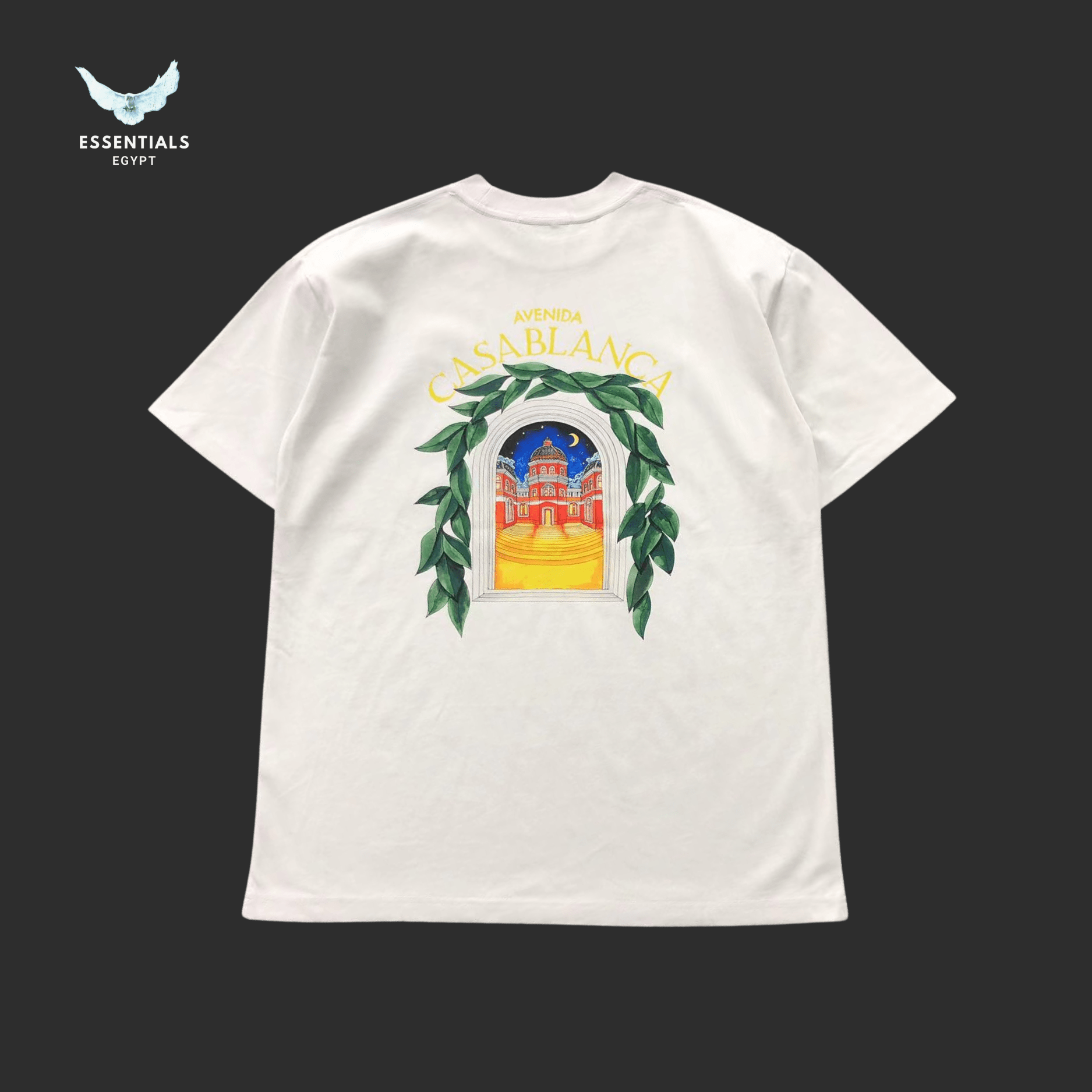 Casablanca T-Shirt – Garden Arch Print - ESSENTIALS EGYPT