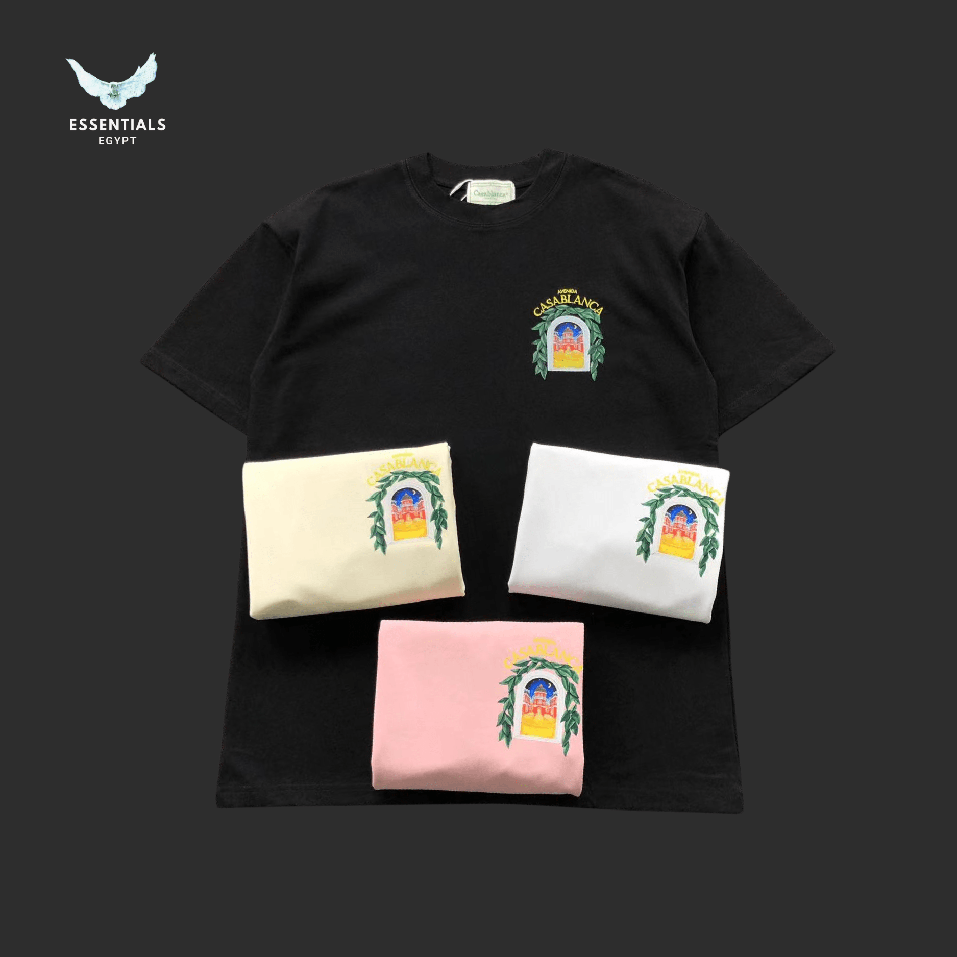 Casablanca T-Shirt – Garden Arch Print - ESSENTIALS EGYPT