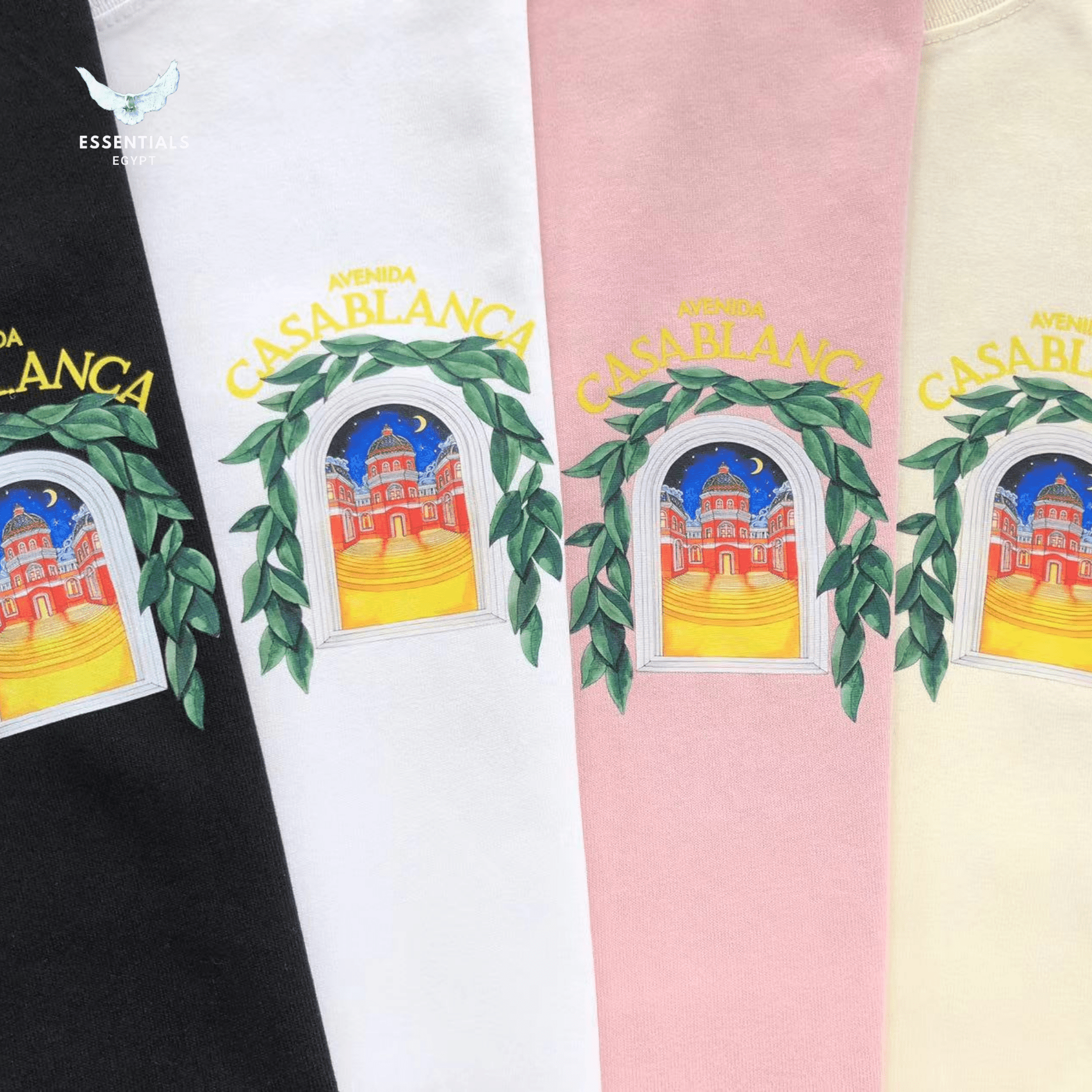 Casablanca T-Shirt – Garden Arch Print - ESSENTIALS EGYPT