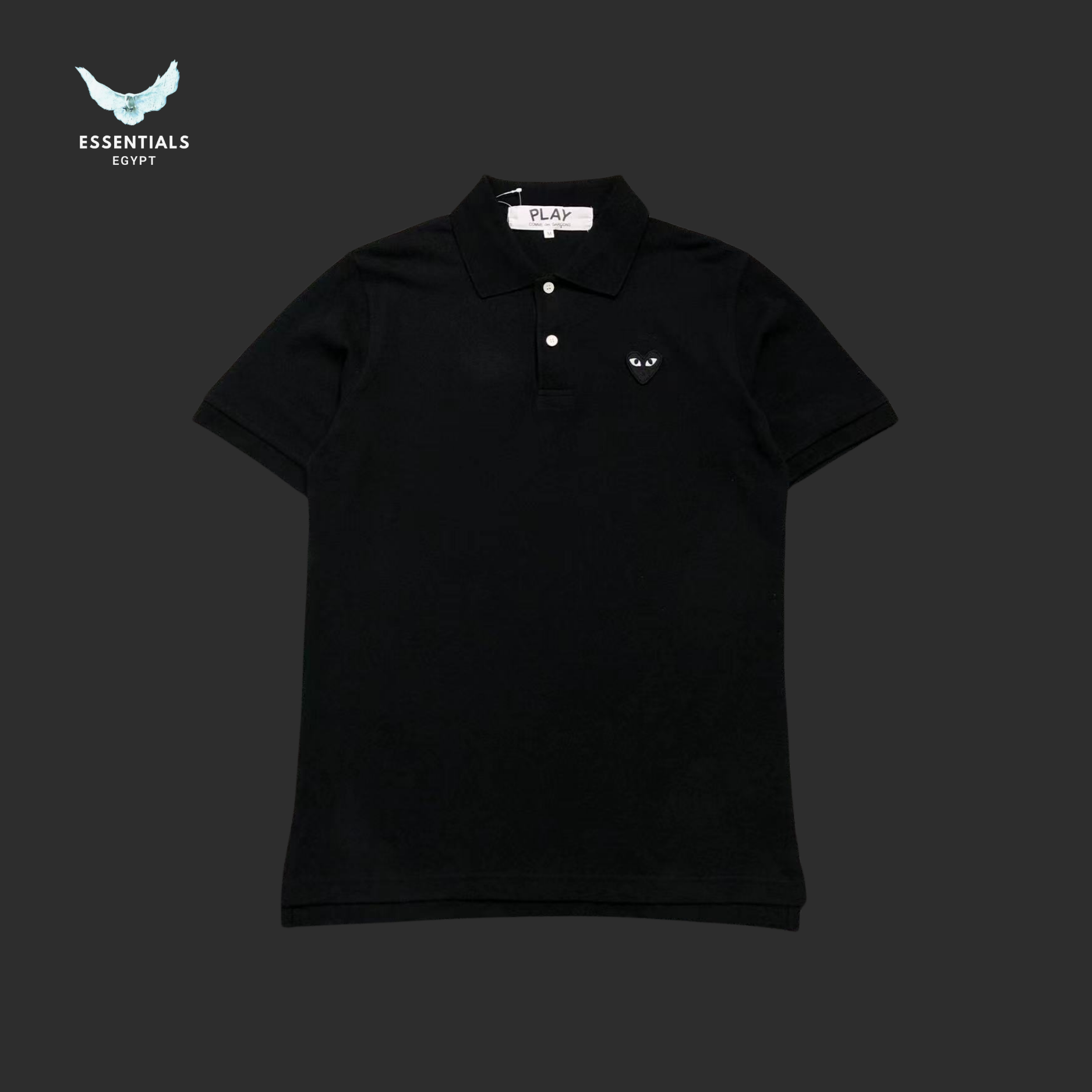 CDG Play Polo – Navy Heart Logo