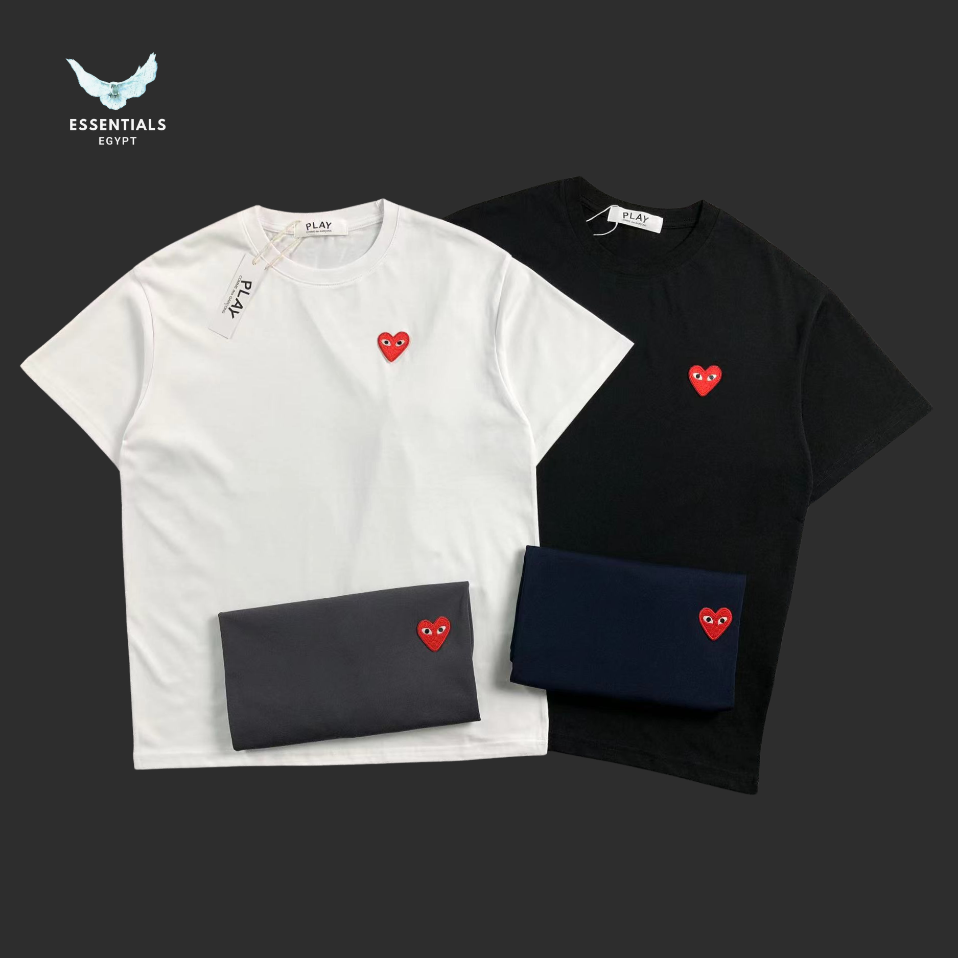 CDG Play T-Shirt – Red Heart Logo