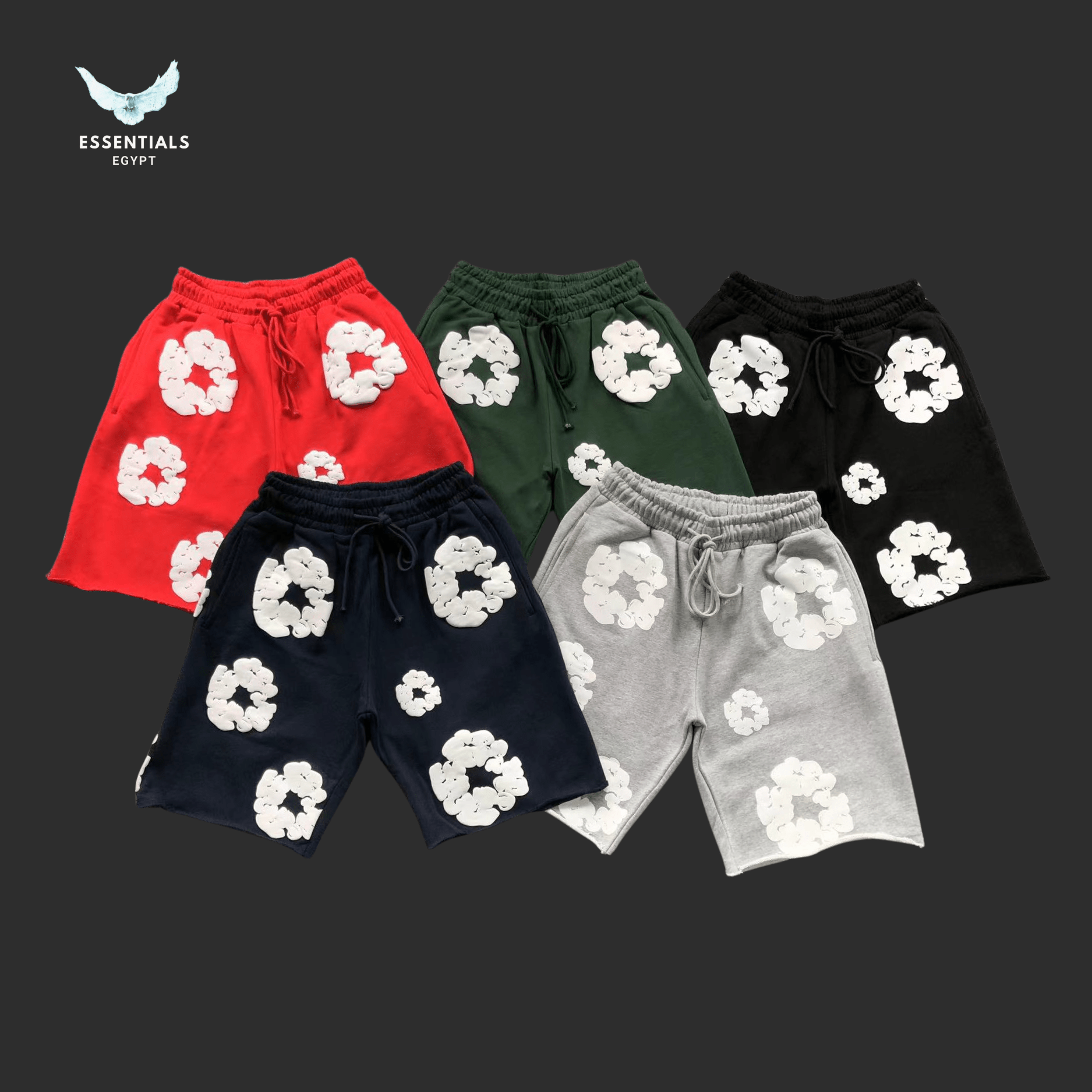 Denim Tears Shorts – Classic Logo Patch - ESSENTIALS EGYPT