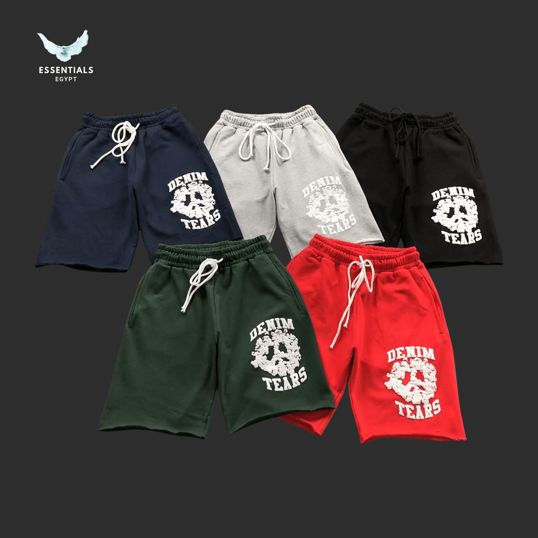 Denim Tears Shorts – Multi Logo Graphic - ESSENTIALS EGYPT