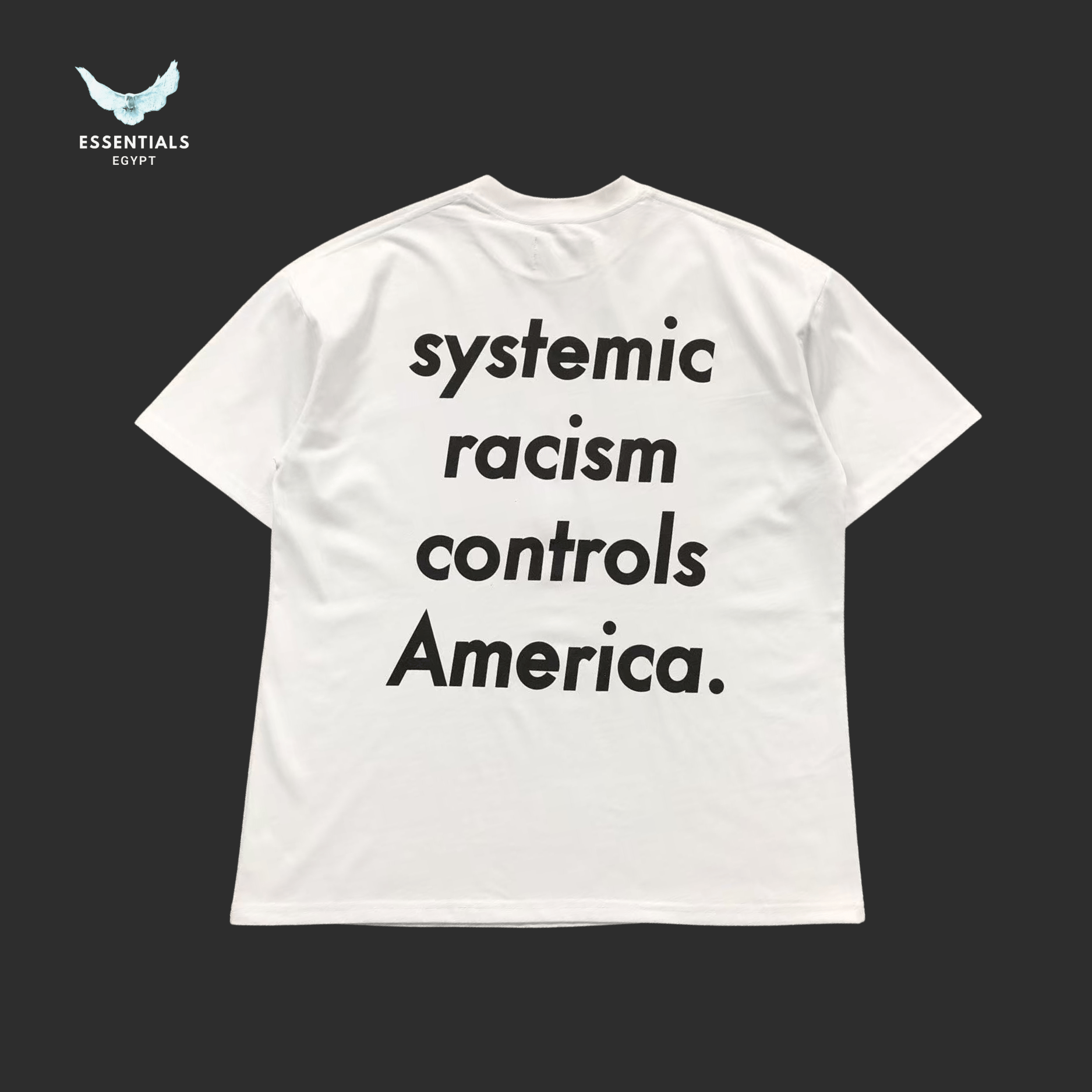 Denim Tears T-Shirt – Black & White Photo Print - ESSENTIALS EGYPT