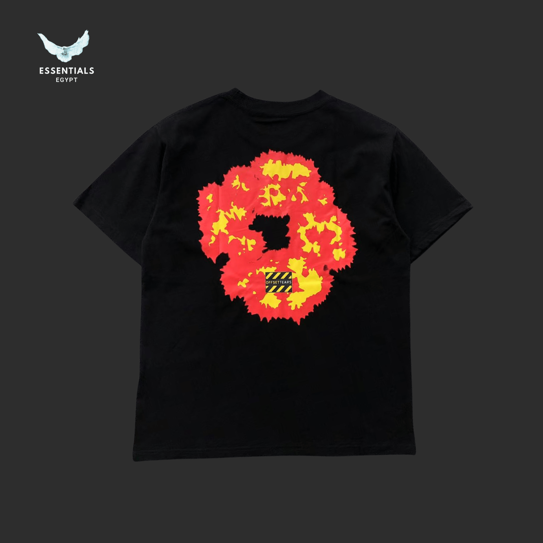 Denim Tears T-Shirt – Red Wreath Print - ESSENTIALS EGYPT