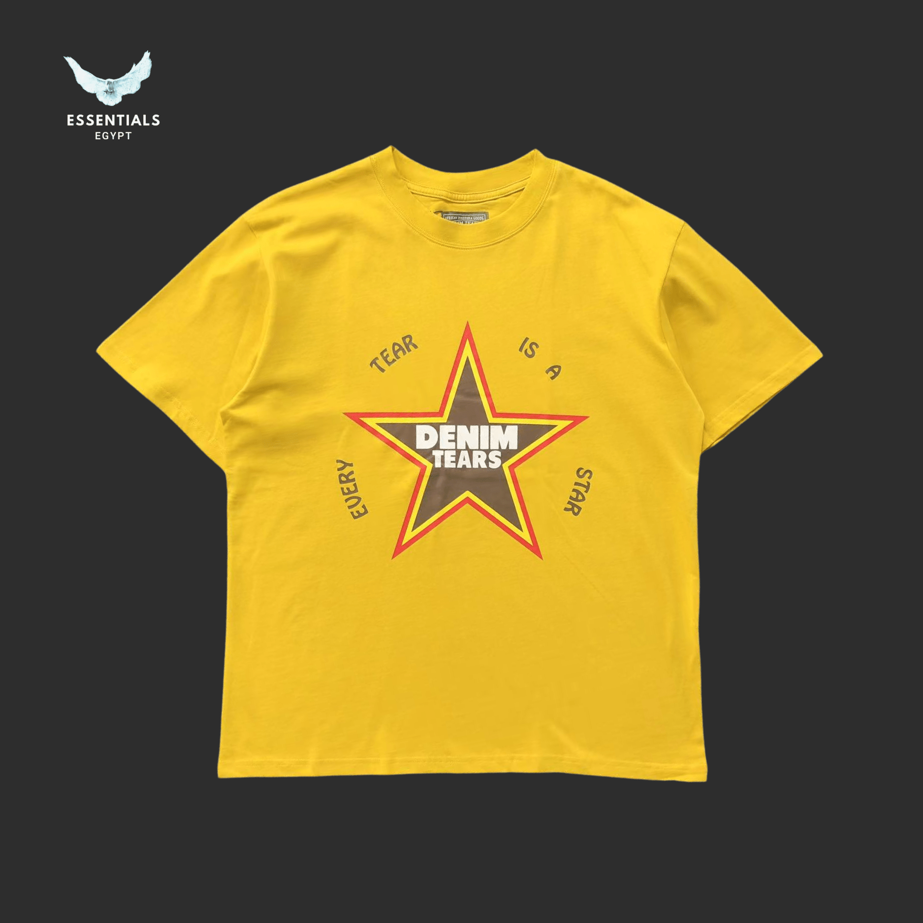 Denim Tears T-Shirt – Star Logo Print - ESSENTIALS EGYPT