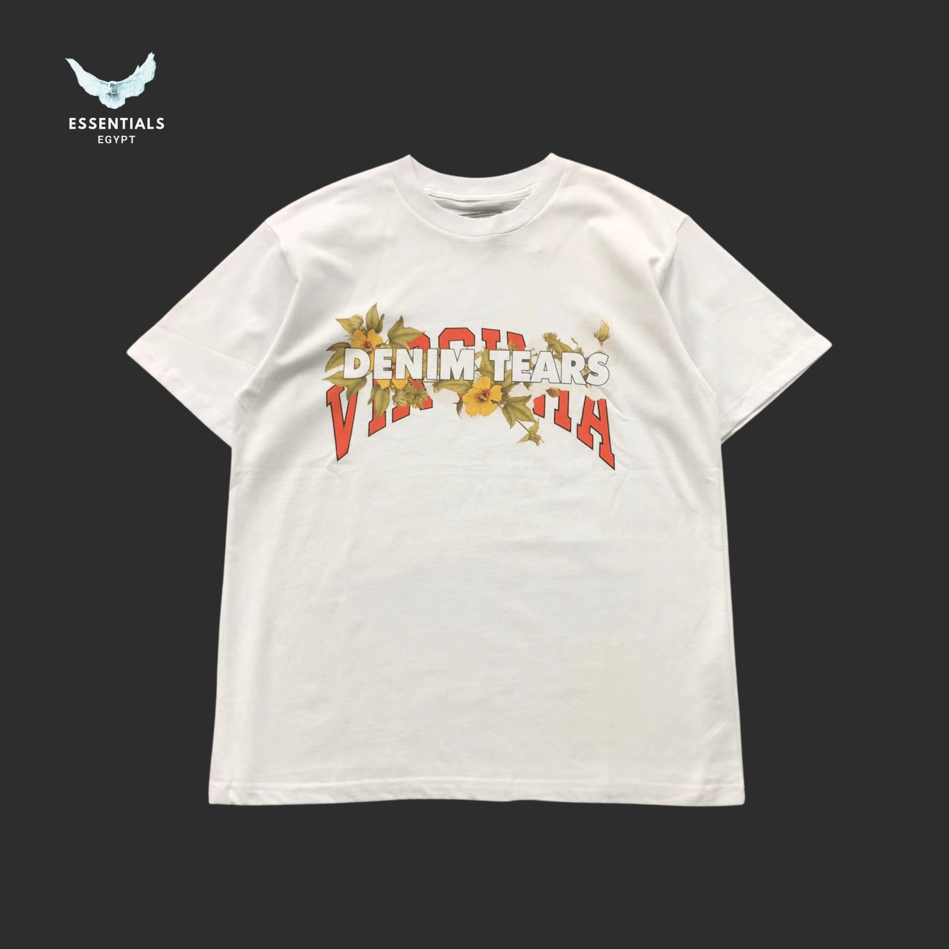 Denim Tears T-Shirt – Vivid Logo Graphic - ESSENTIALS EGYPT