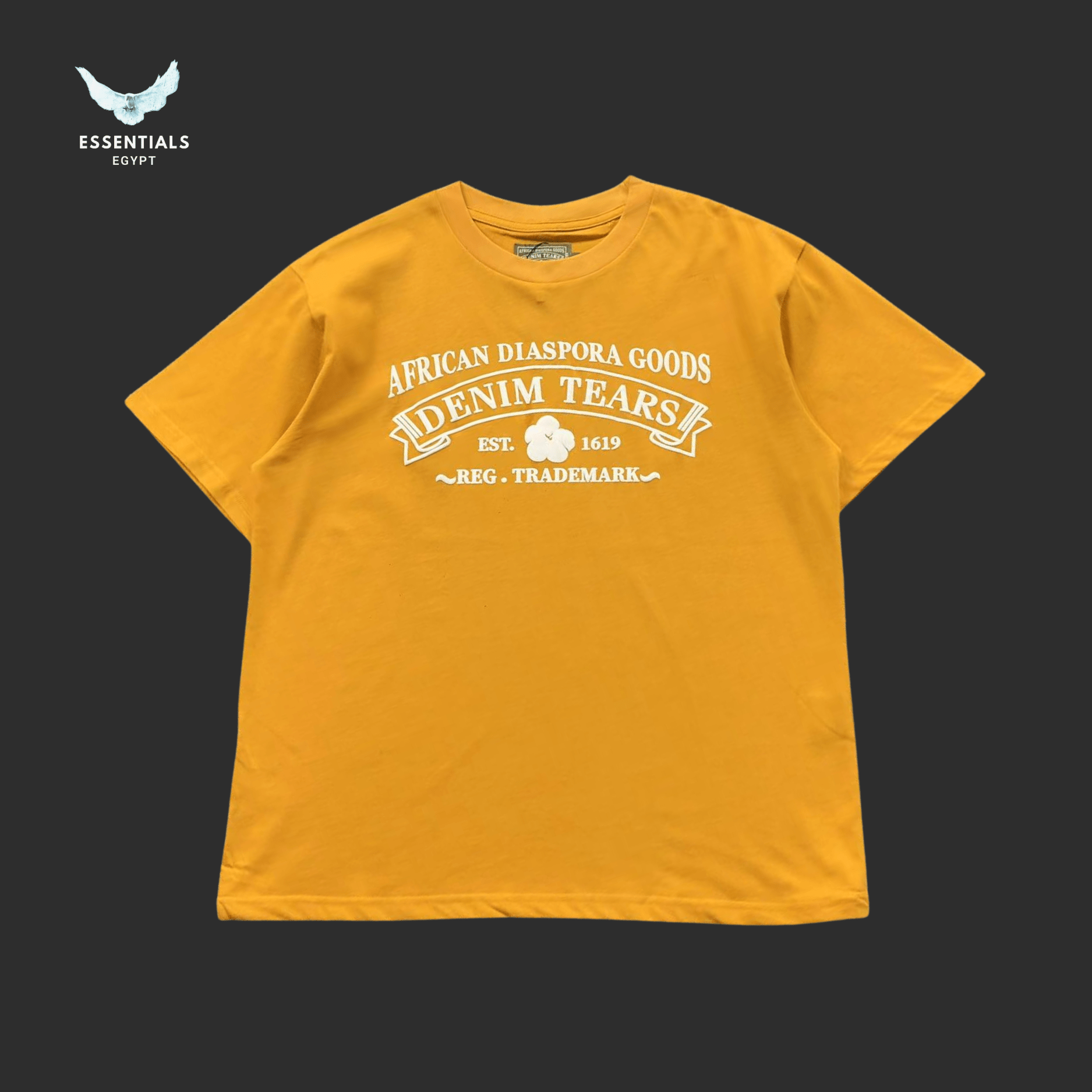 Denim Tears T-Shirt – Diaspora Goods Logo Print - ESSENTIALS EGYPT