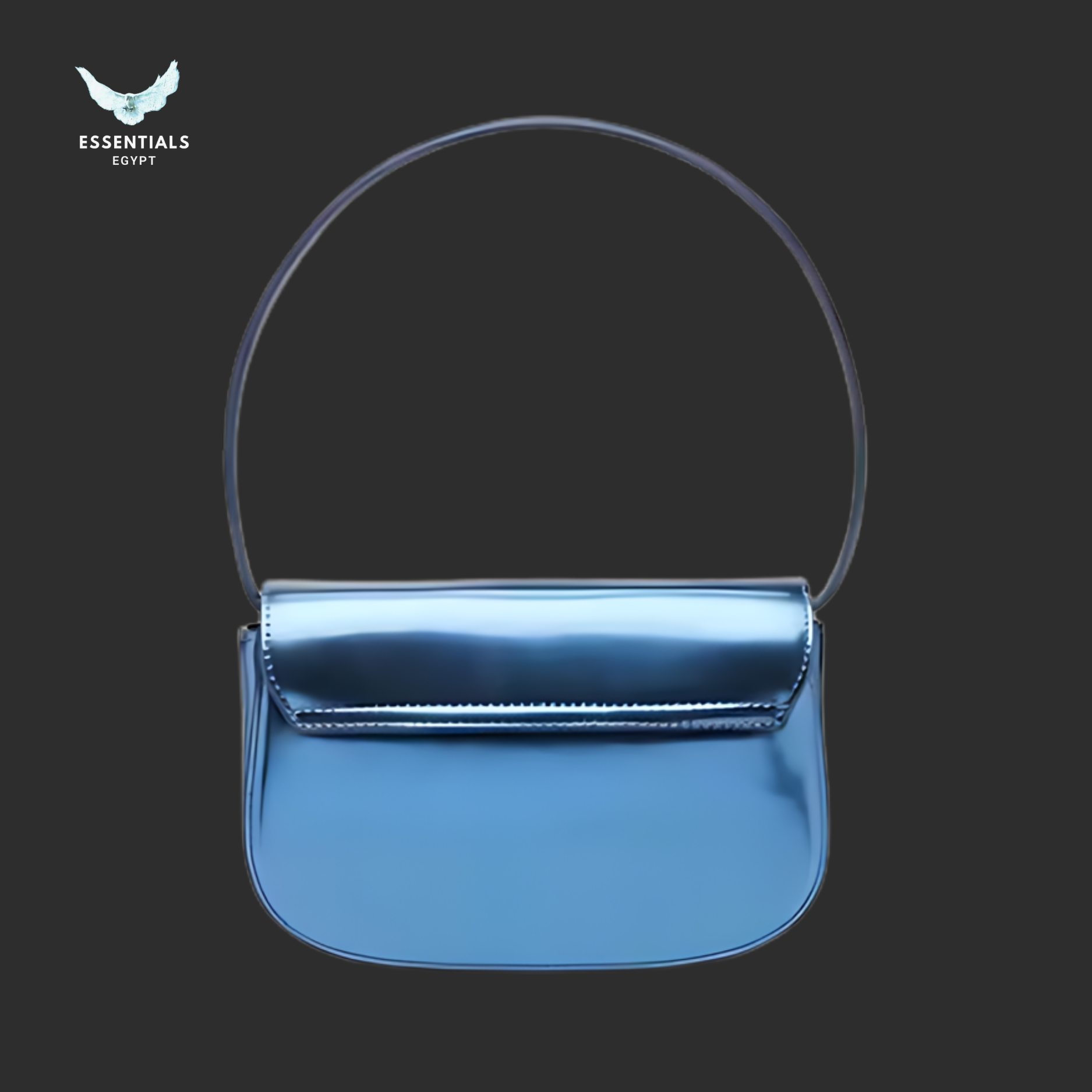 Diesel 1DR Shoulder Bag (Mirrored Leather Blue)