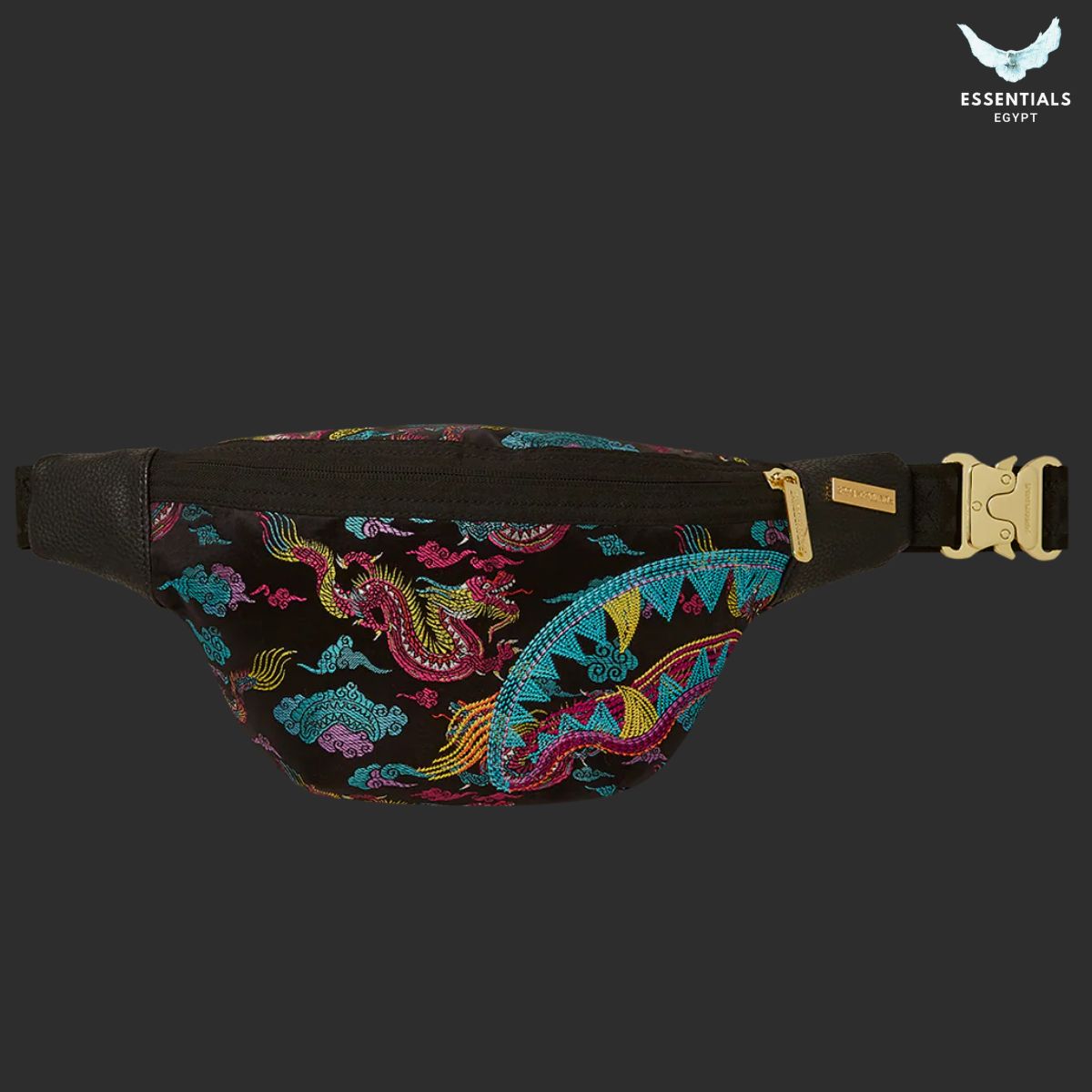 Sprayground Embroidered Dragons Savvy Crossbody