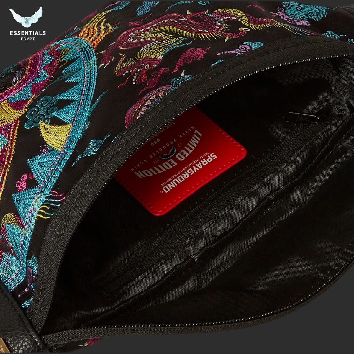 Sprayground Embroidered Dragons Savvy Crossbody
