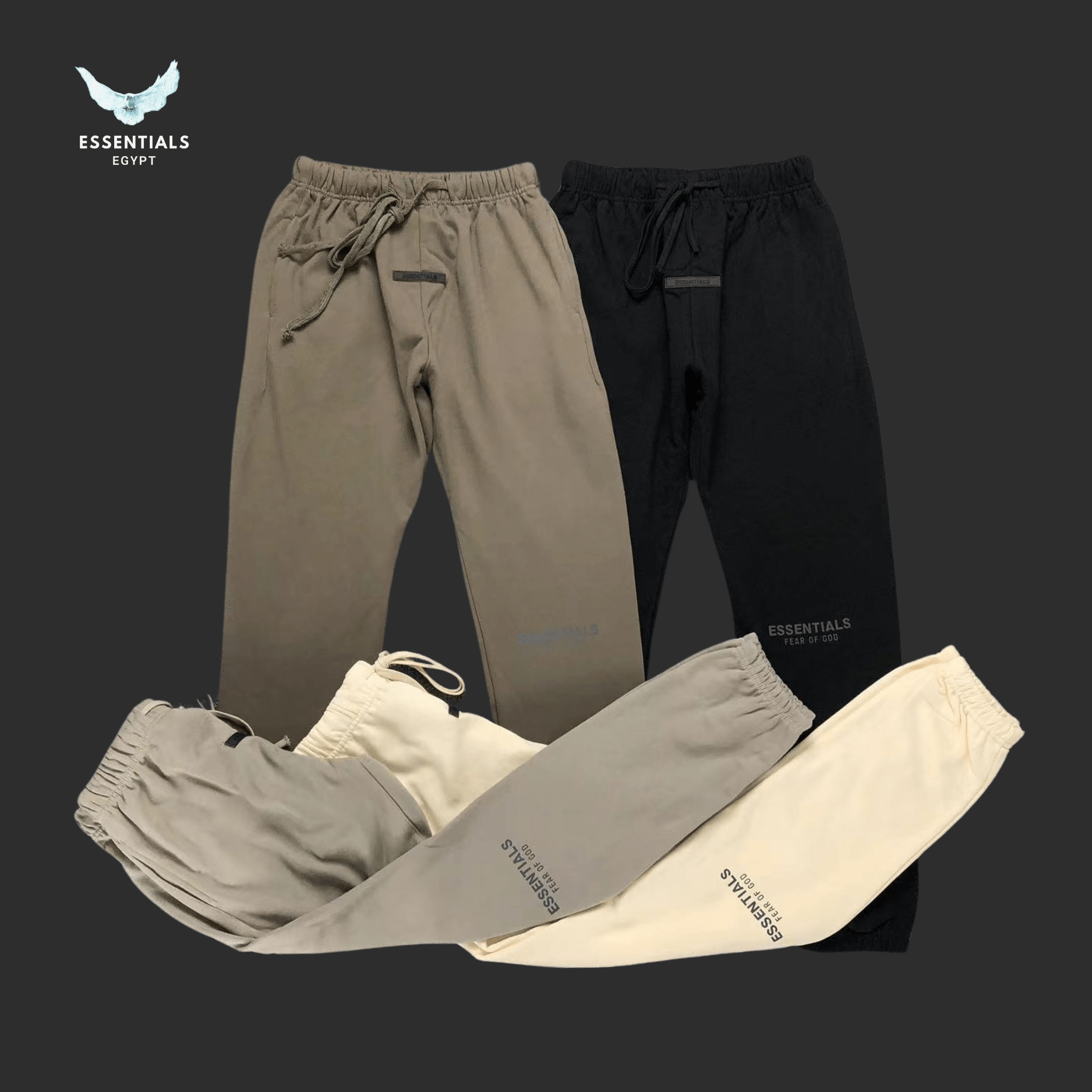 Essentials Fear of God Trousers – Core Logo Edition - ESSENTIALS EGYPT