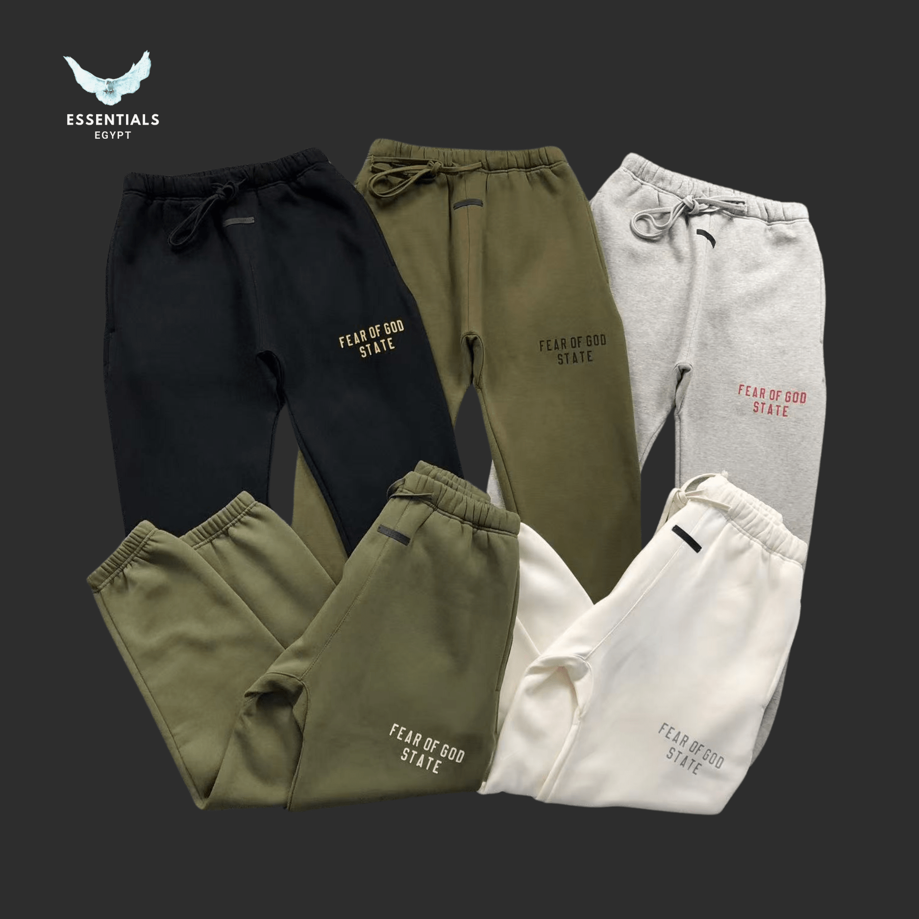 Essentials Fear of God Trousers – Tonal Logo Mix - ESSENTIALS EGYPT