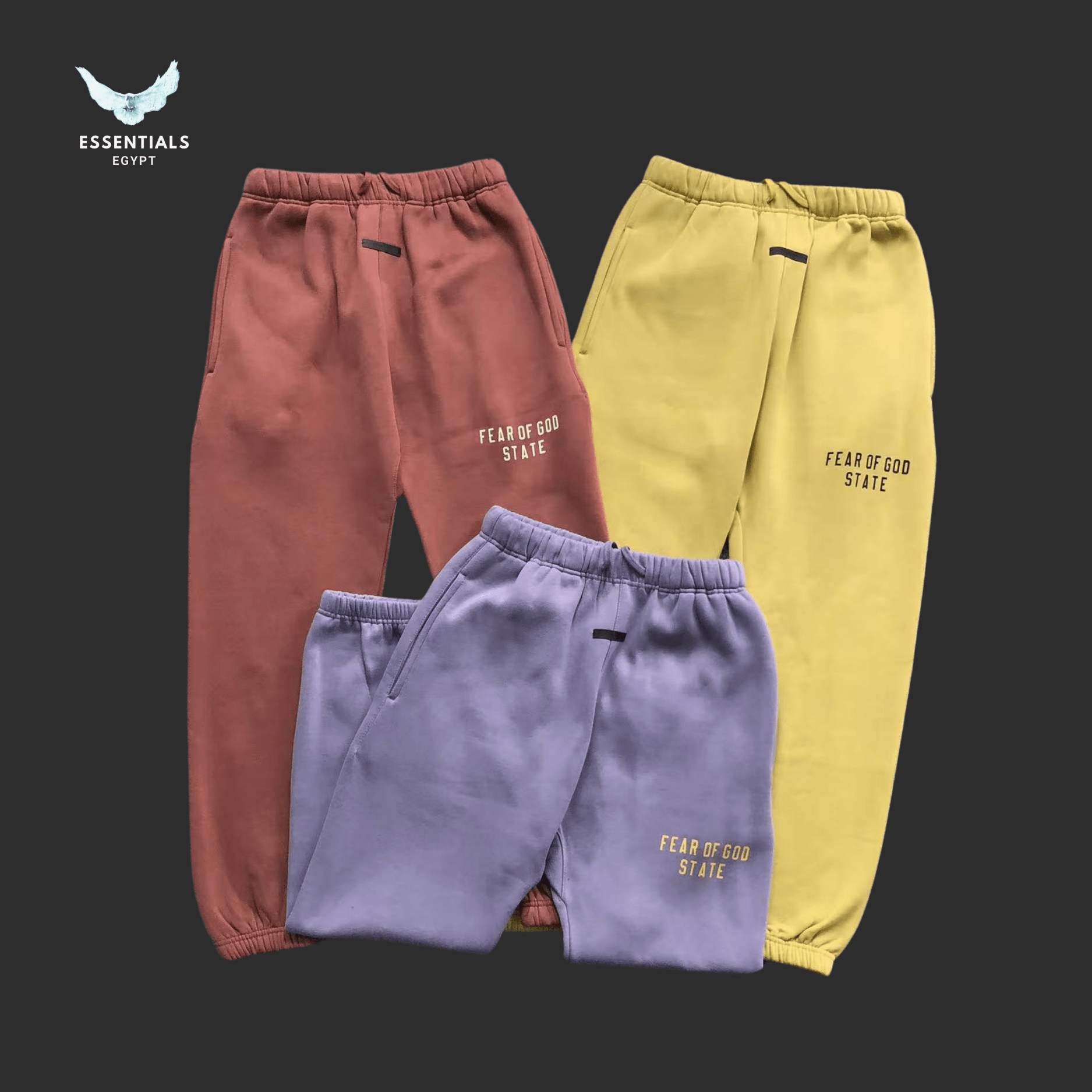 Essentials Sweatpants – Pastel Block Series - ESSENTIALS EGYPT