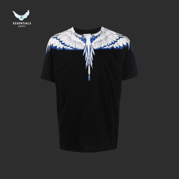 Marcelo Burlon T-Shirt – Blue & White Wings - ESSENTIALS EGYPT