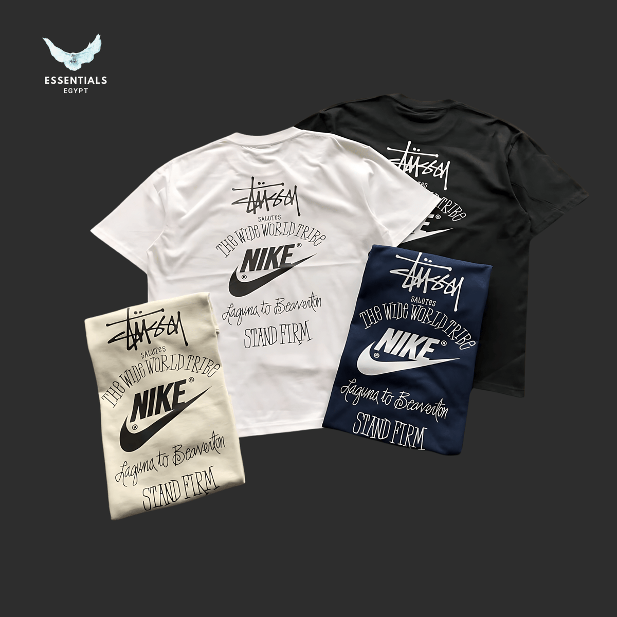 Nike x Stussy Wide World Tribe T-Shirt Egypt | Essentials EG
