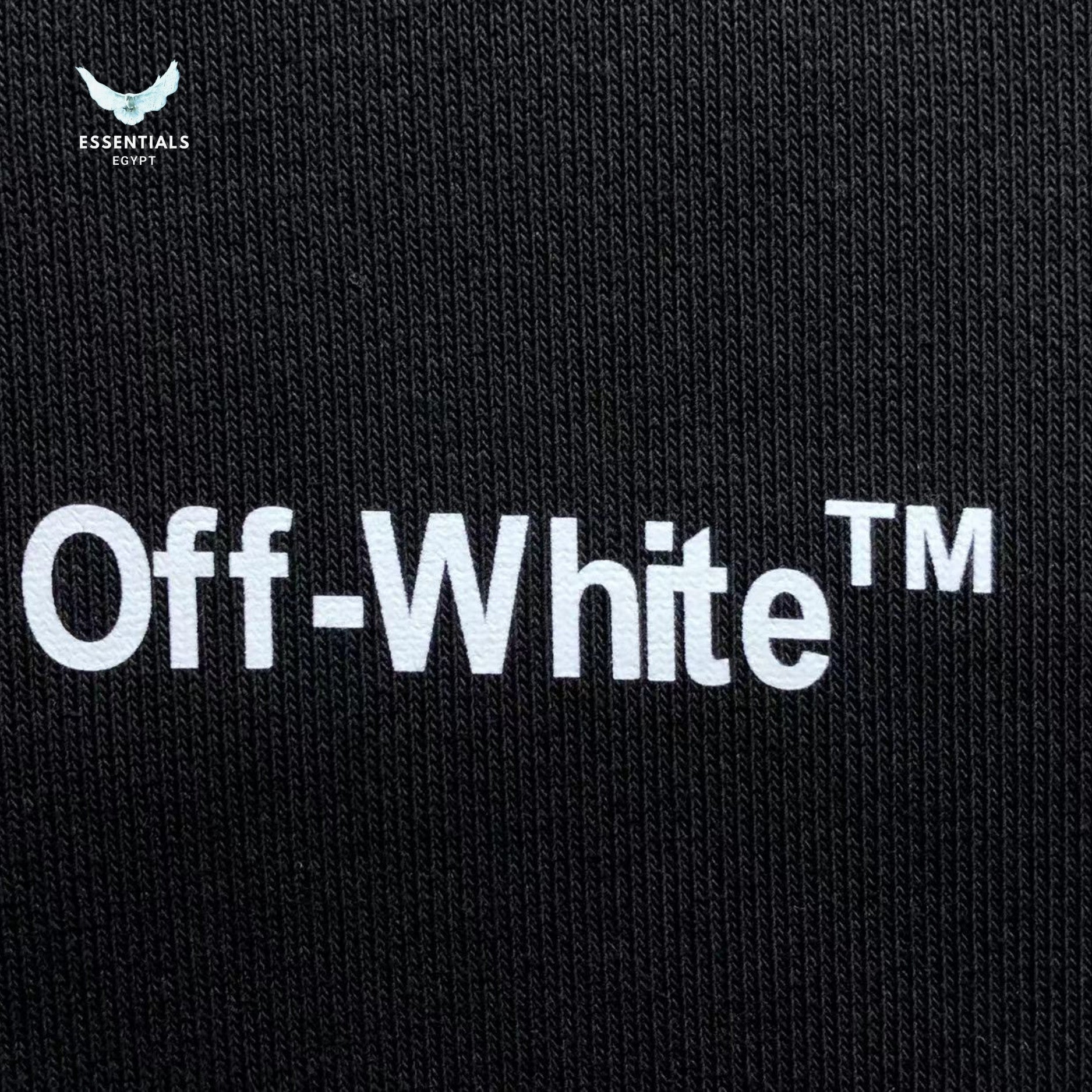 Off - White Diagonal Line Hoodie - ESSENTIALS EGYPT