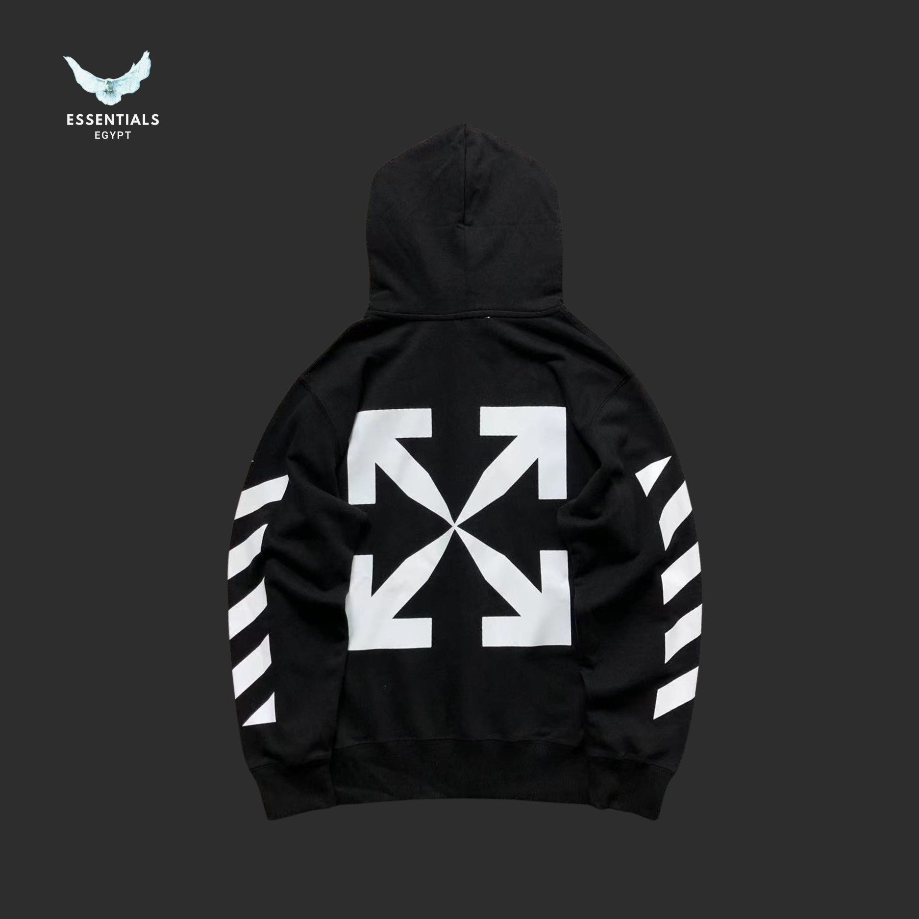 Off White Diagonal Arrow Hoodie - ESSENTIALS EGYPT