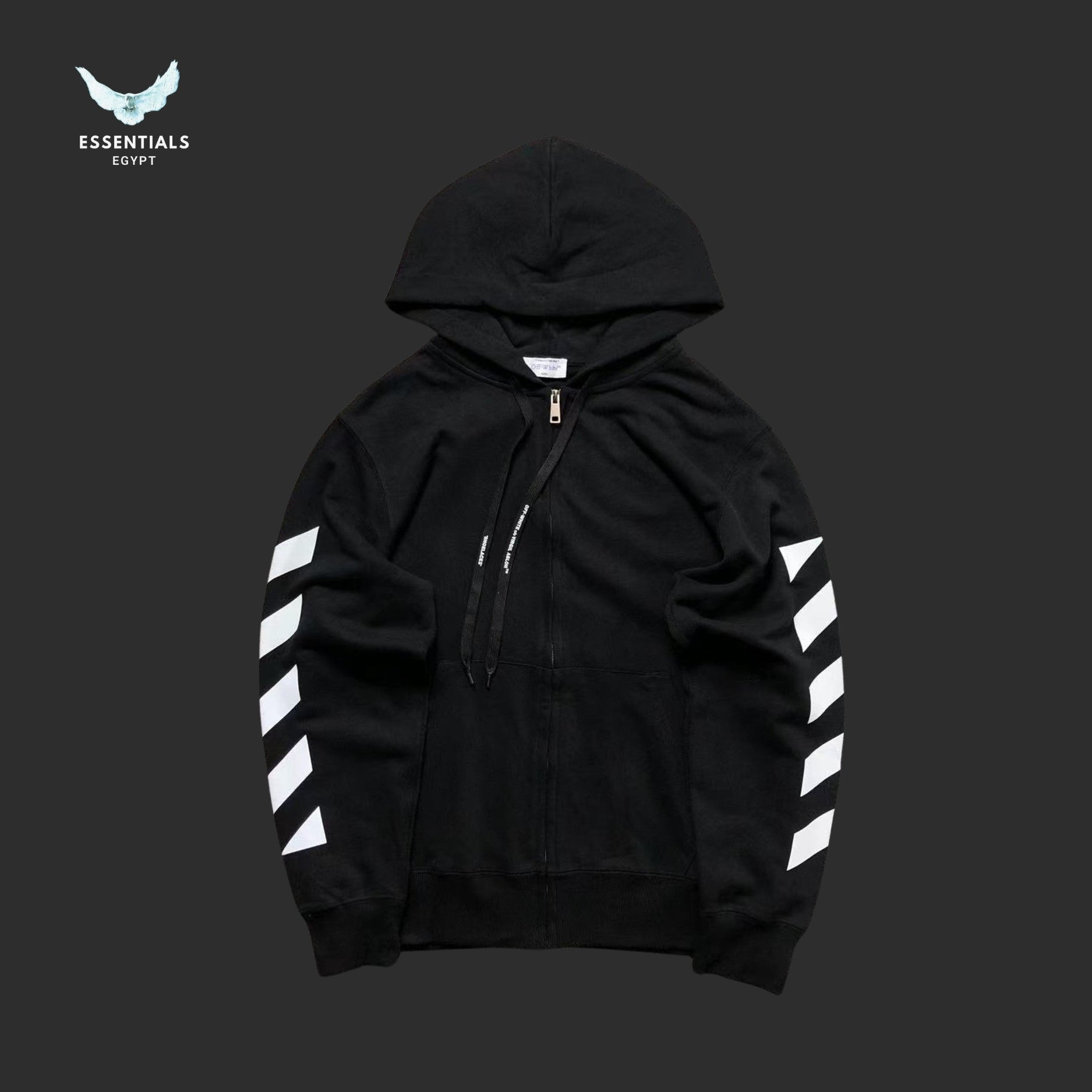 Off White Diagonal Arrow Hoodie - ESSENTIALS EGYPT