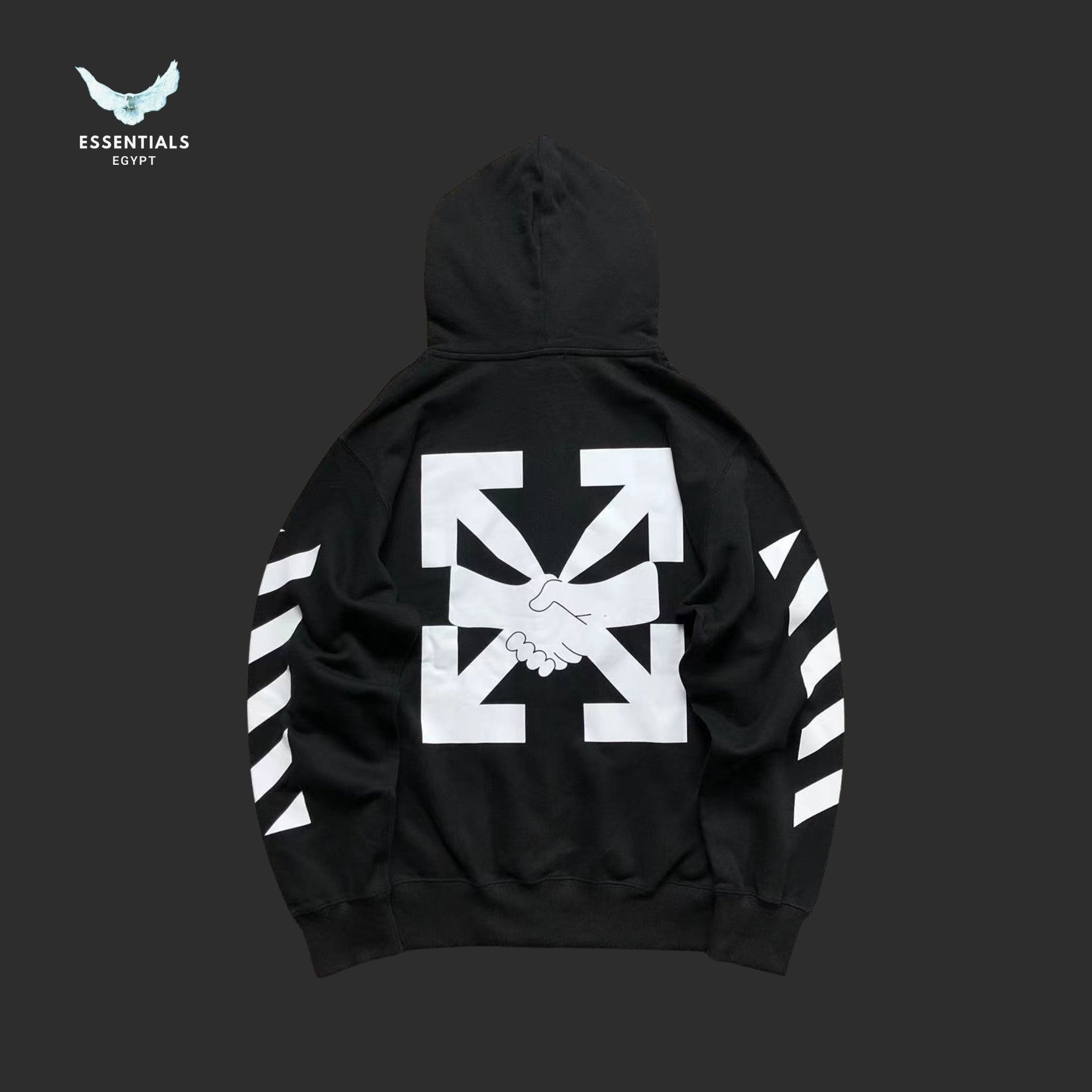Off - White Handshake Arrows Zip Hoodie - ESSENTIALS EGYPT