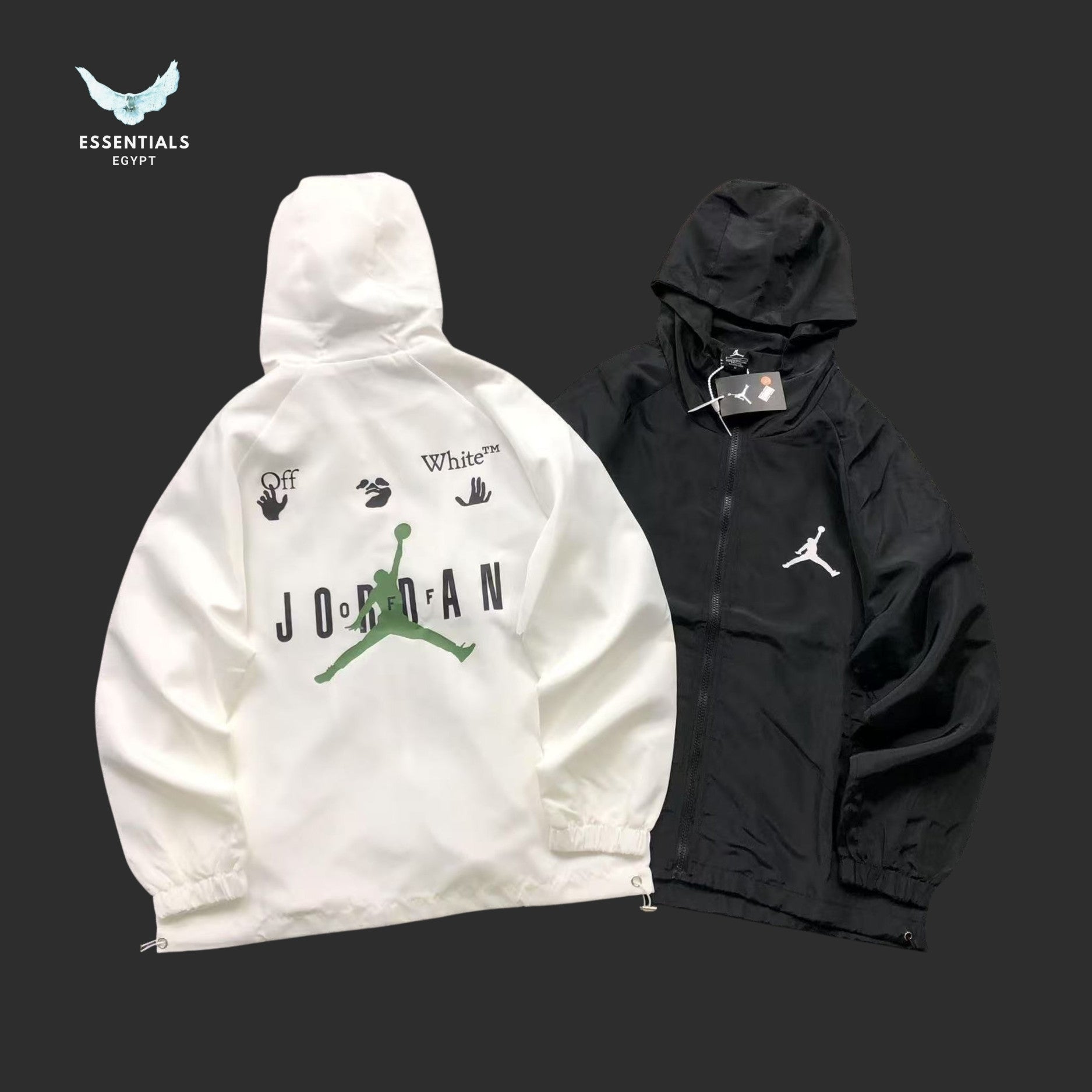 Off - White x Air Jordan Hoodie - ESSENTIALS EGYPT