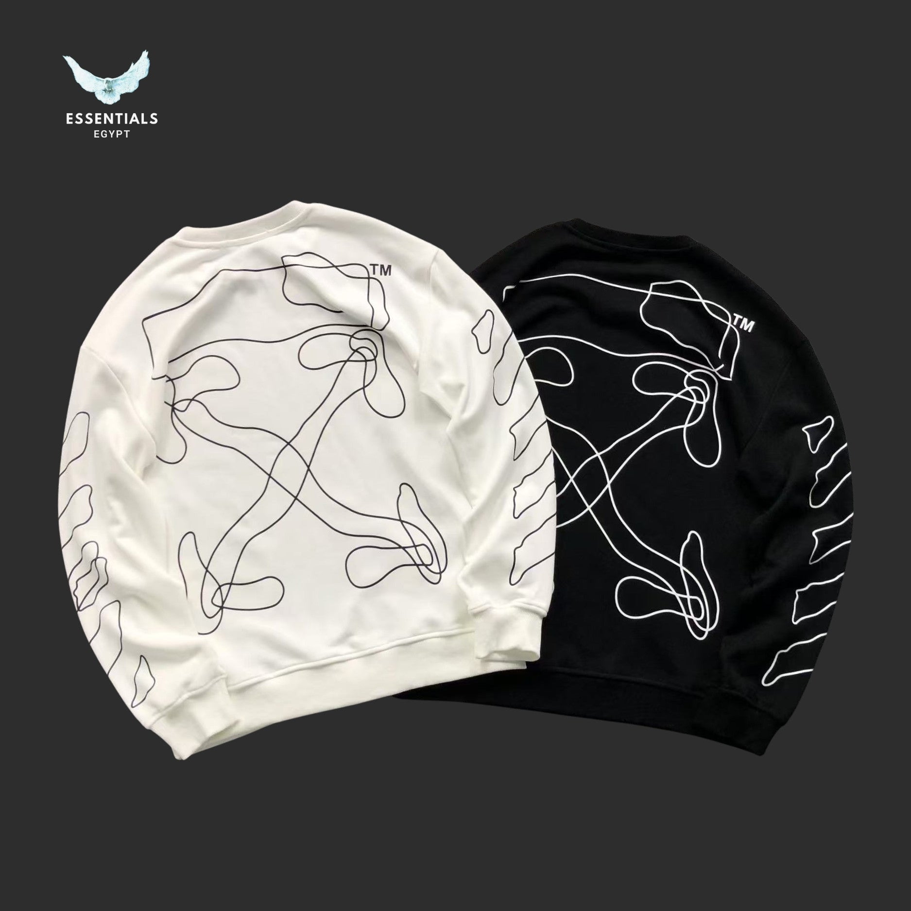 OFF - WHITE Abstract Arrows Sweatshirt - ESSENTIALS EGYPT
