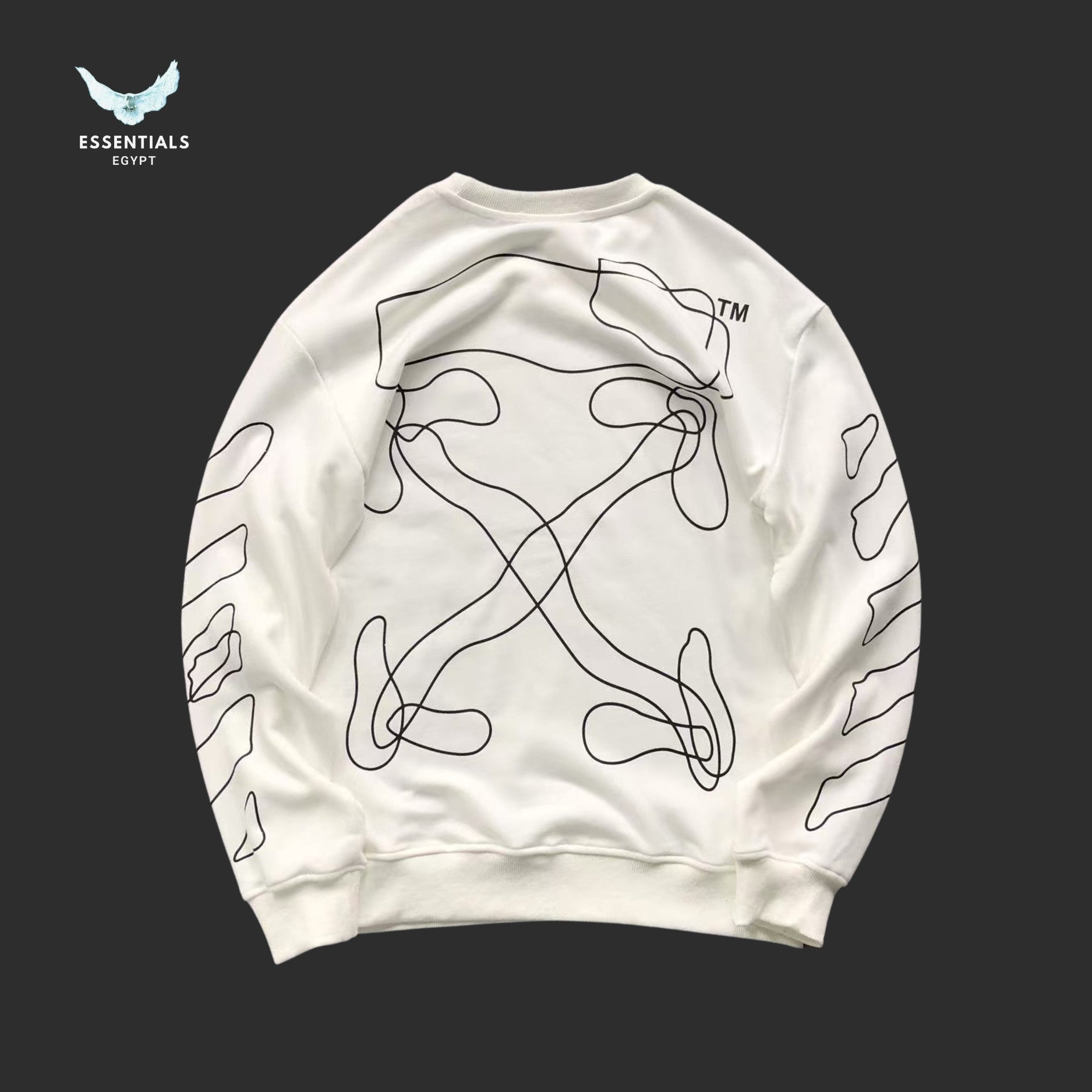 OFF - WHITE Abstract Arrows Sweatshirt - ESSENTIALS EGYPT
