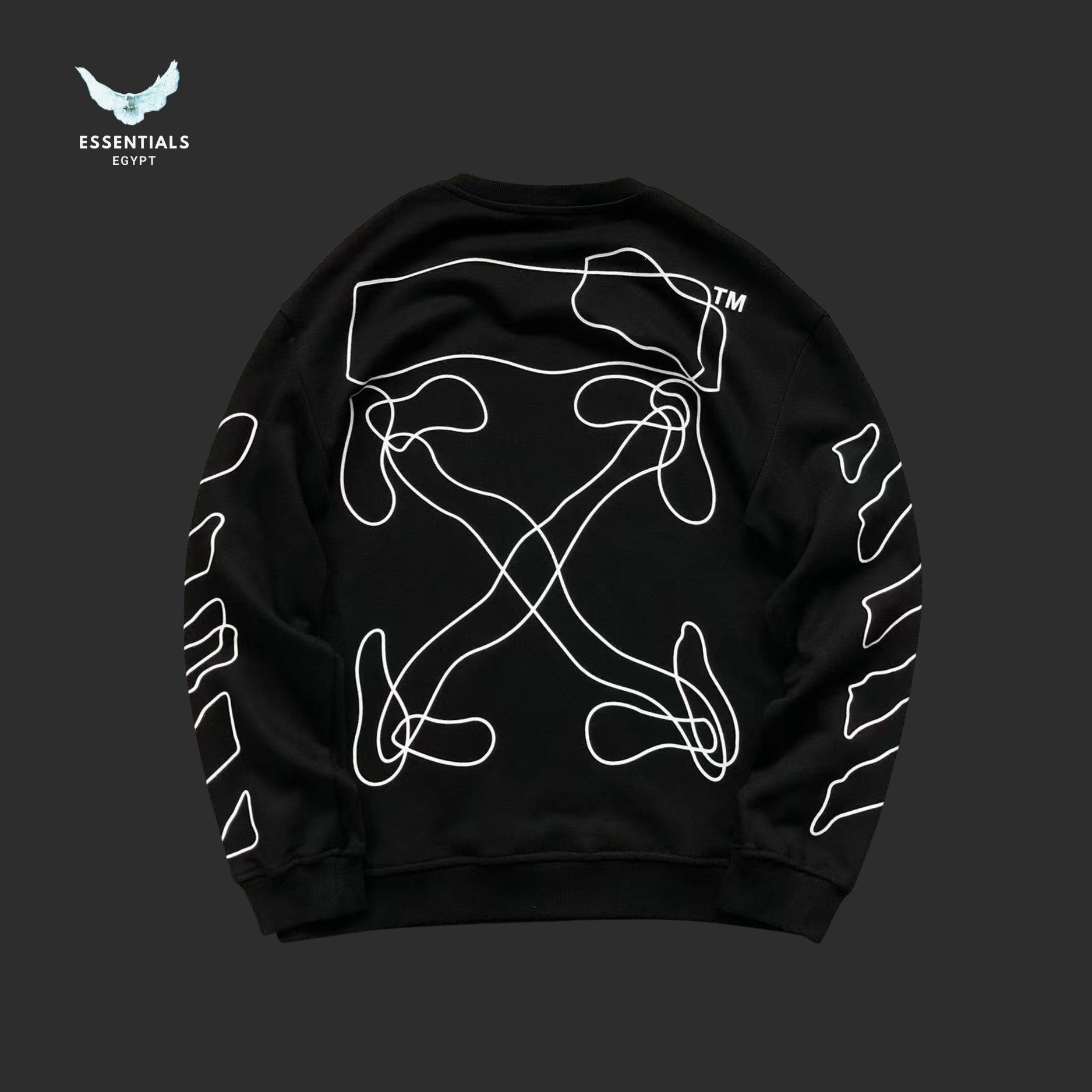 OFF - WHITE Abstract Arrows Sweatshirt - ESSENTIALS EGYPT