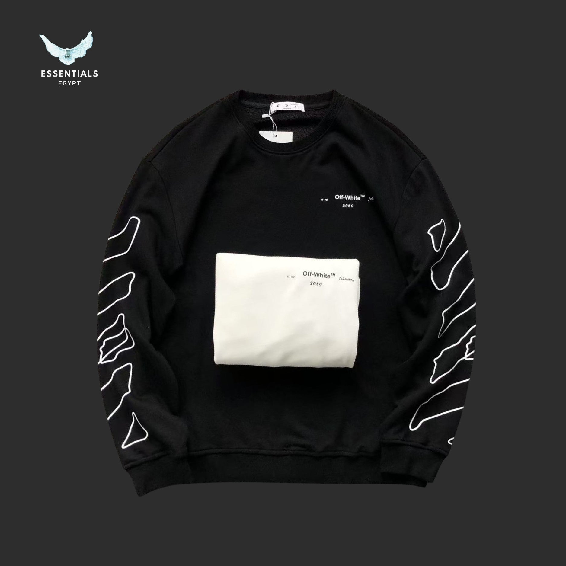 OFF - WHITE Abstract Arrows Sweatshirt - ESSENTIALS EGYPT