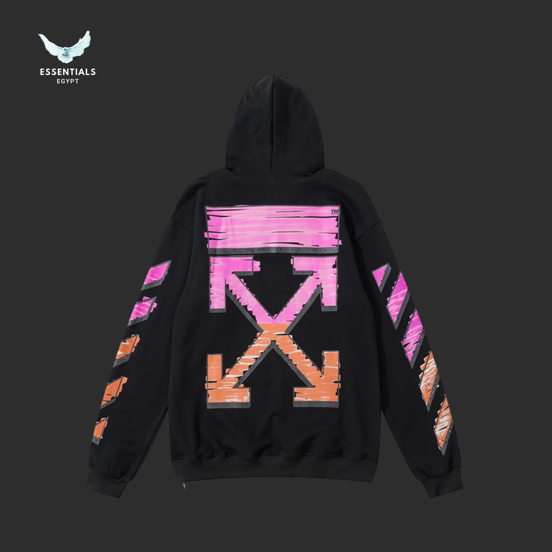Off-White Marker Slim Hoodie hand-drawn marker arrow detail