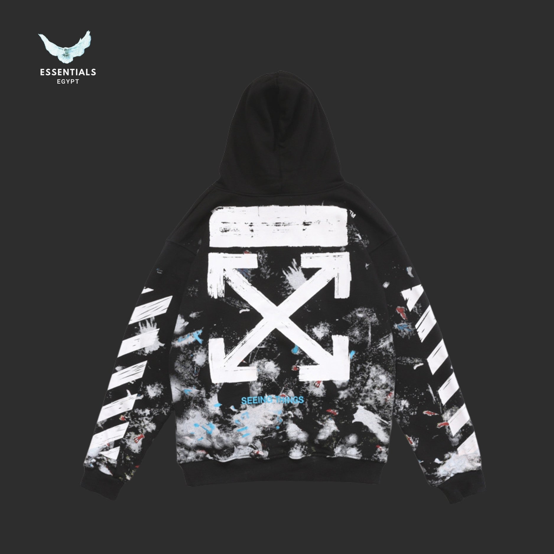 Off-White Paint Splatter Seeing Things Hoodie
