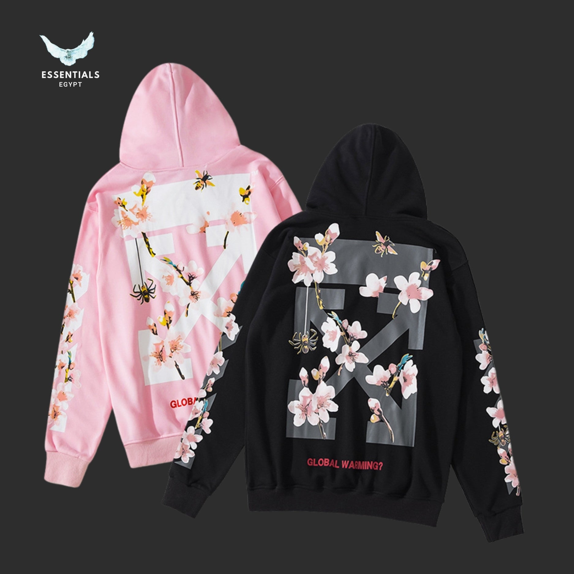 Off-White Sakura Flower Hoodie