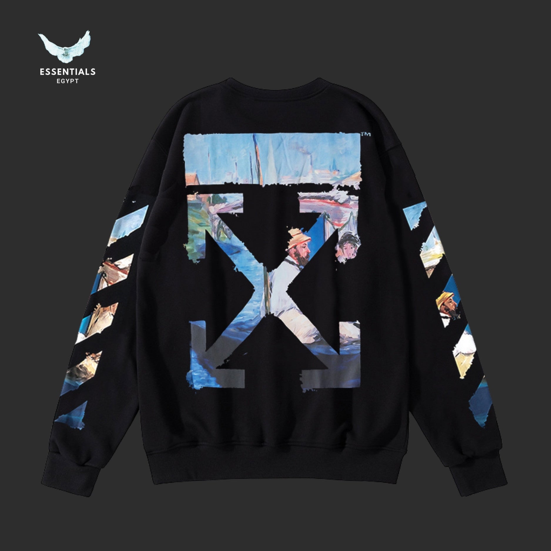 Off - White Caravaggio Painting Sweatshirt - ESSENTIALS EGYPT