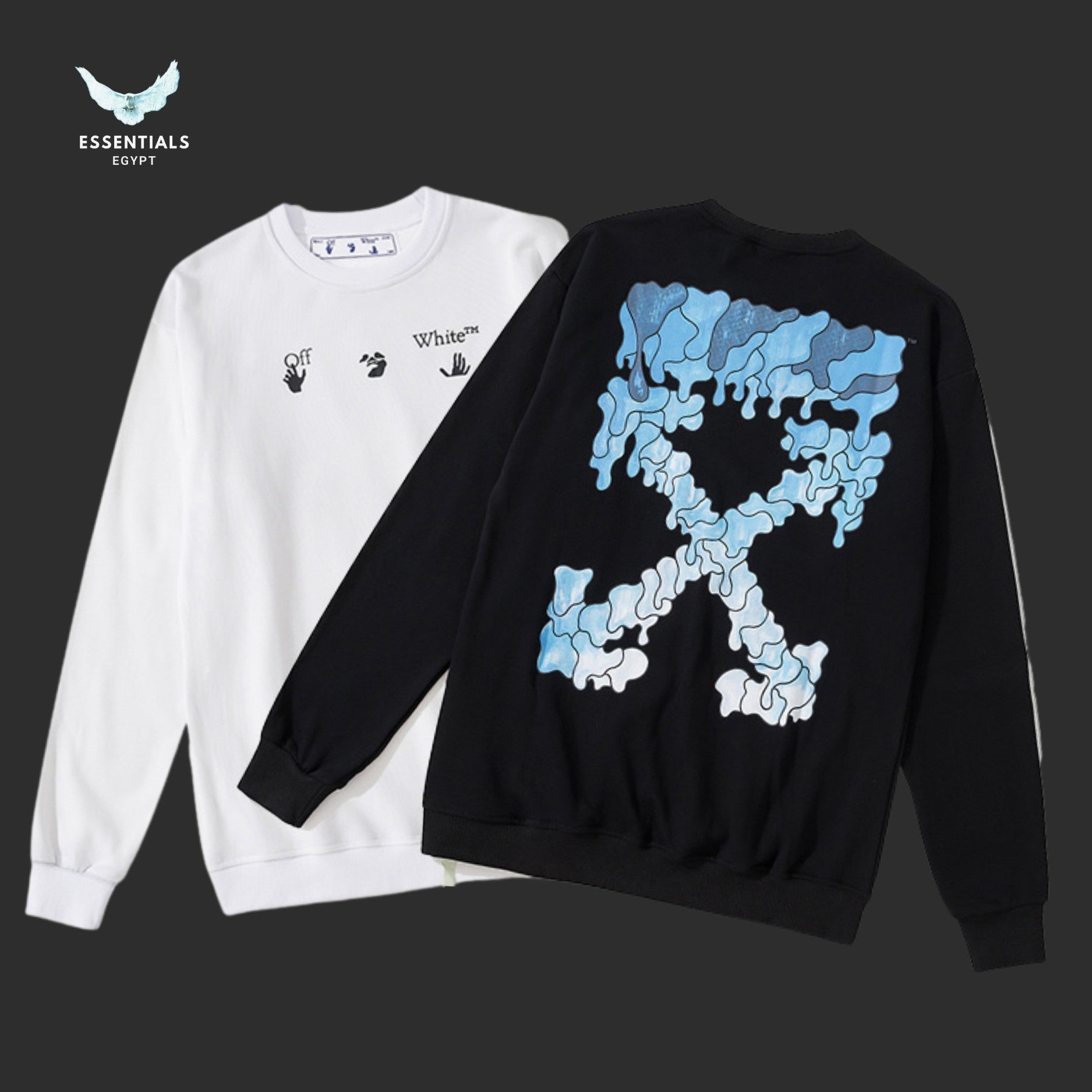 Off - White Melted Arrows Sweatshirt - ESSENTIALS EGYPT