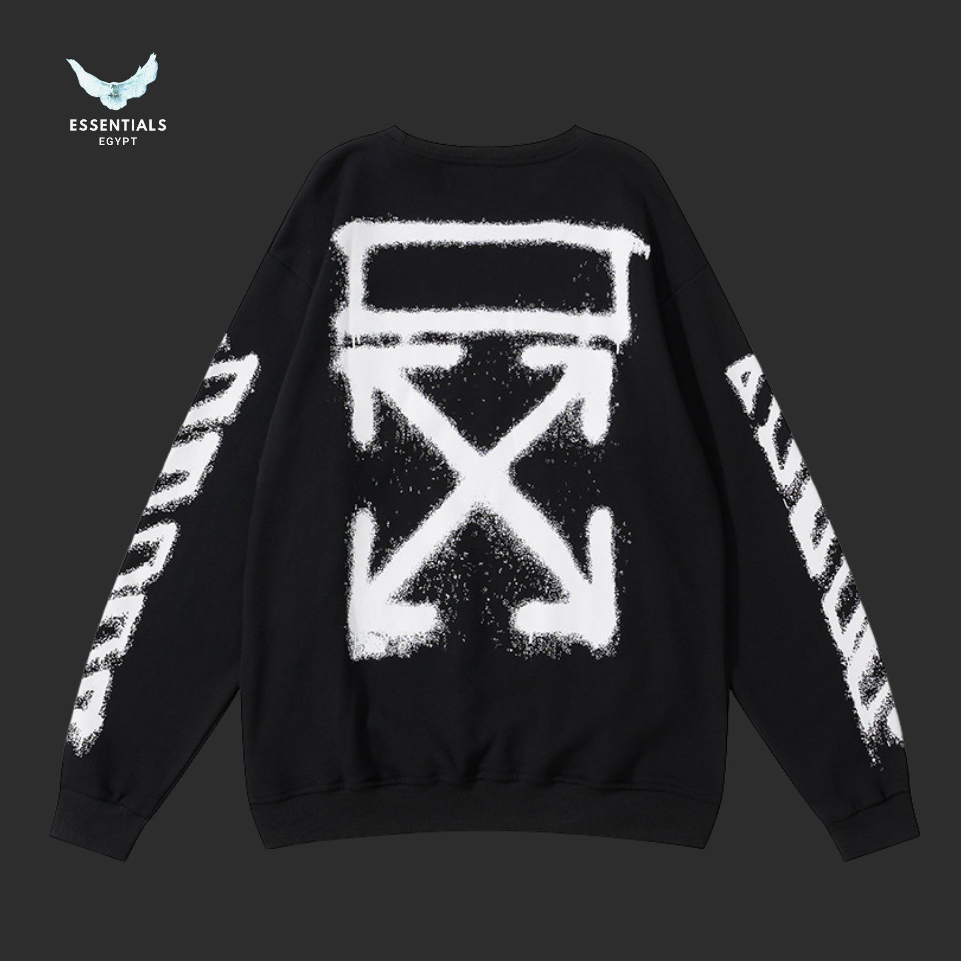 Off - White Spray Arrows Sweatshirt - ESSENTIALS EGYPT