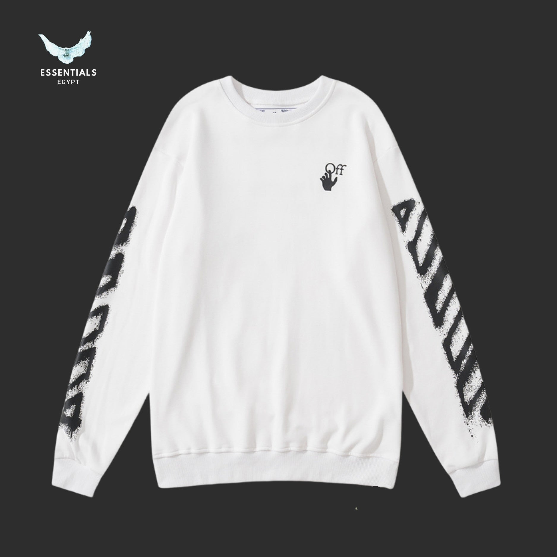 Off - White Spray Arrows Sweatshirt - ESSENTIALS EGYPT