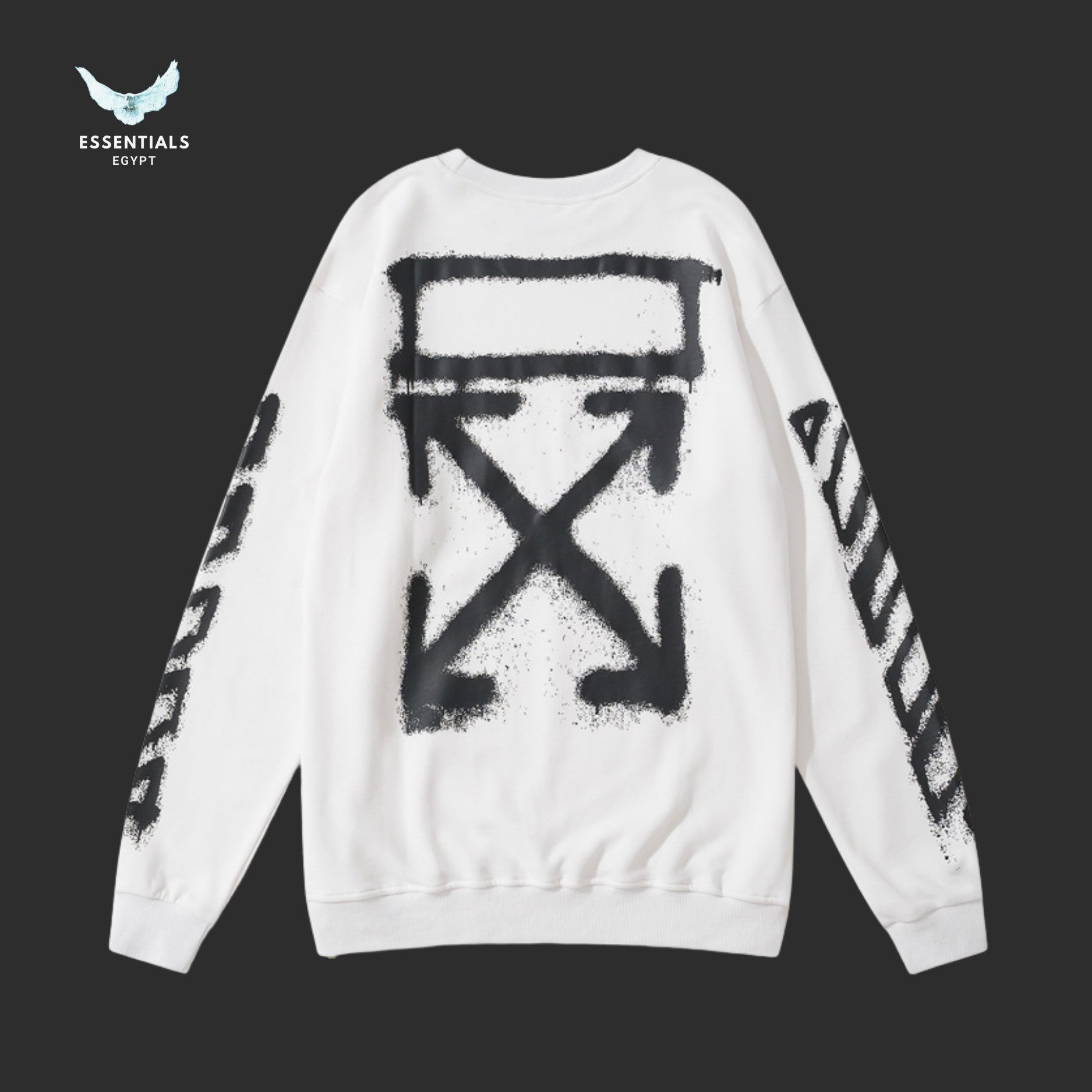 Off - White Spray Arrows Sweatshirt - ESSENTIALS EGYPT