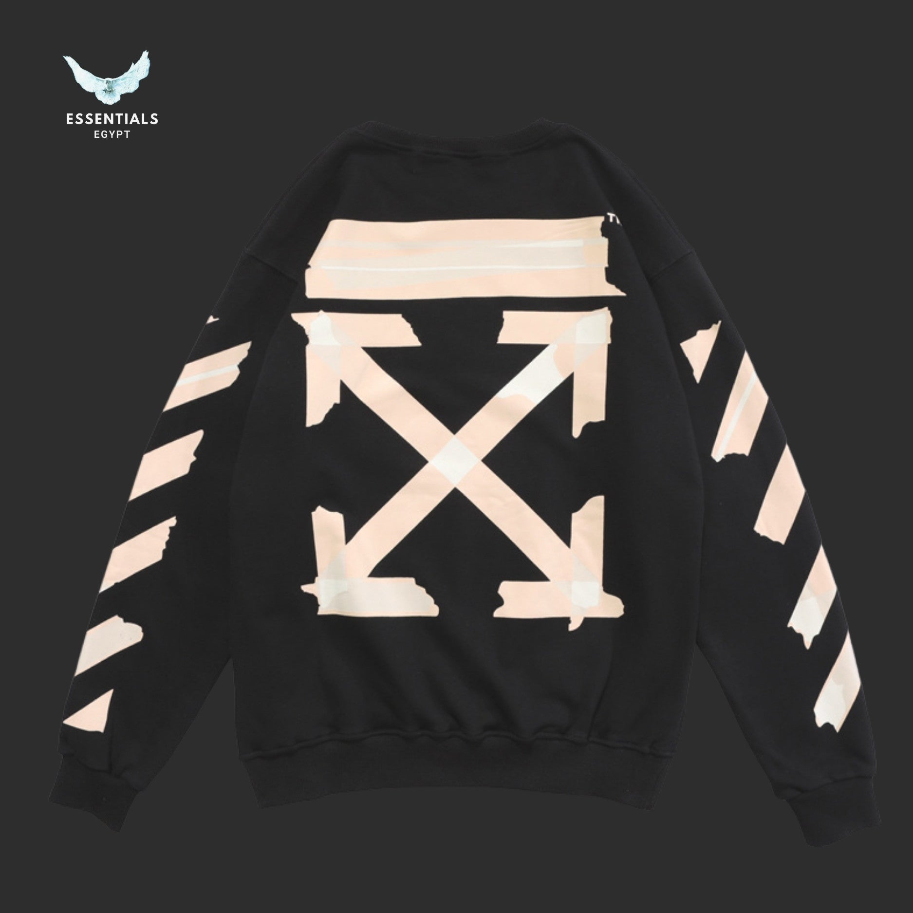 Off - White Tape Arrows Sweatshirt - ESSENTIALS EGYPT