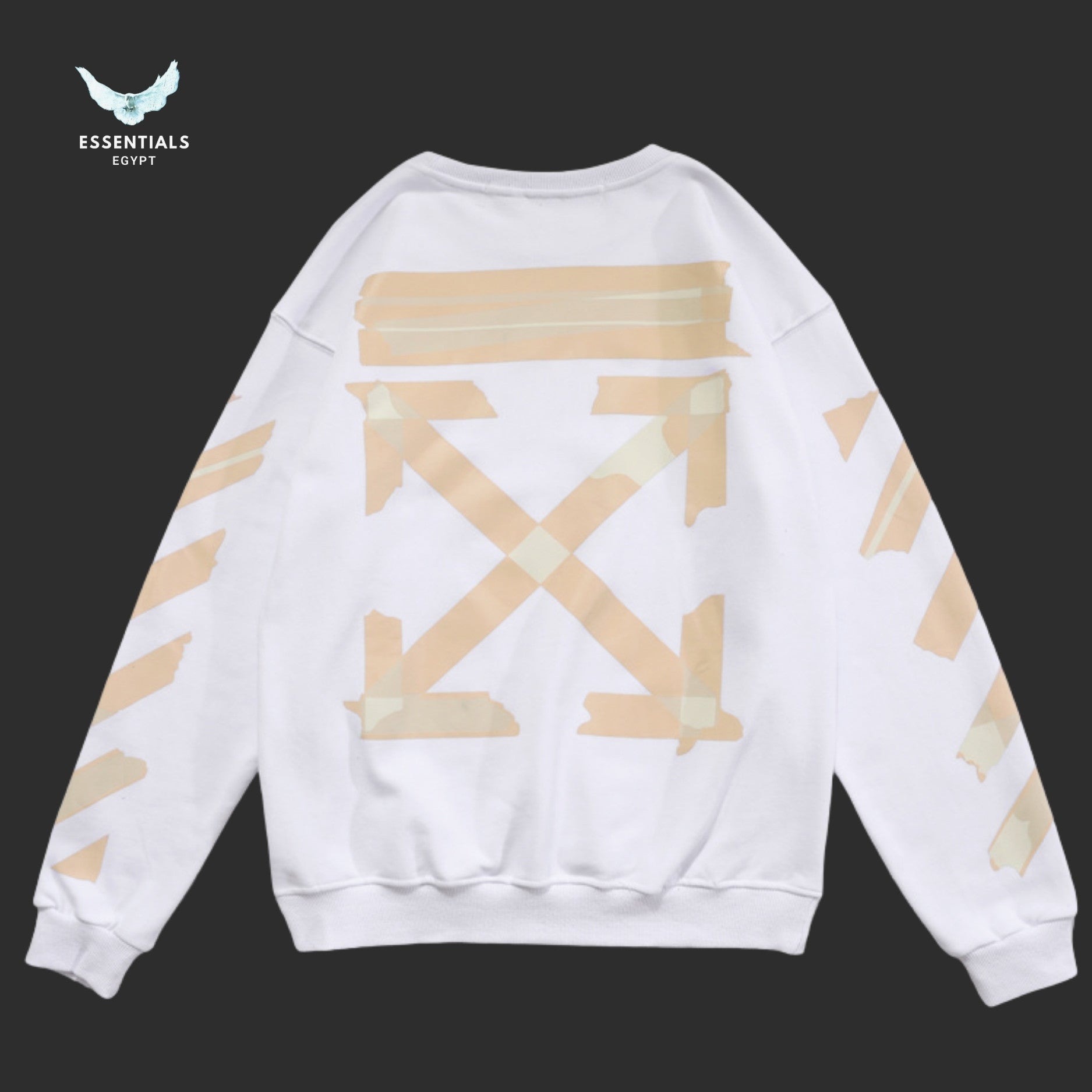 Off - White Tape Arrows Sweatshirt - ESSENTIALS EGYPT