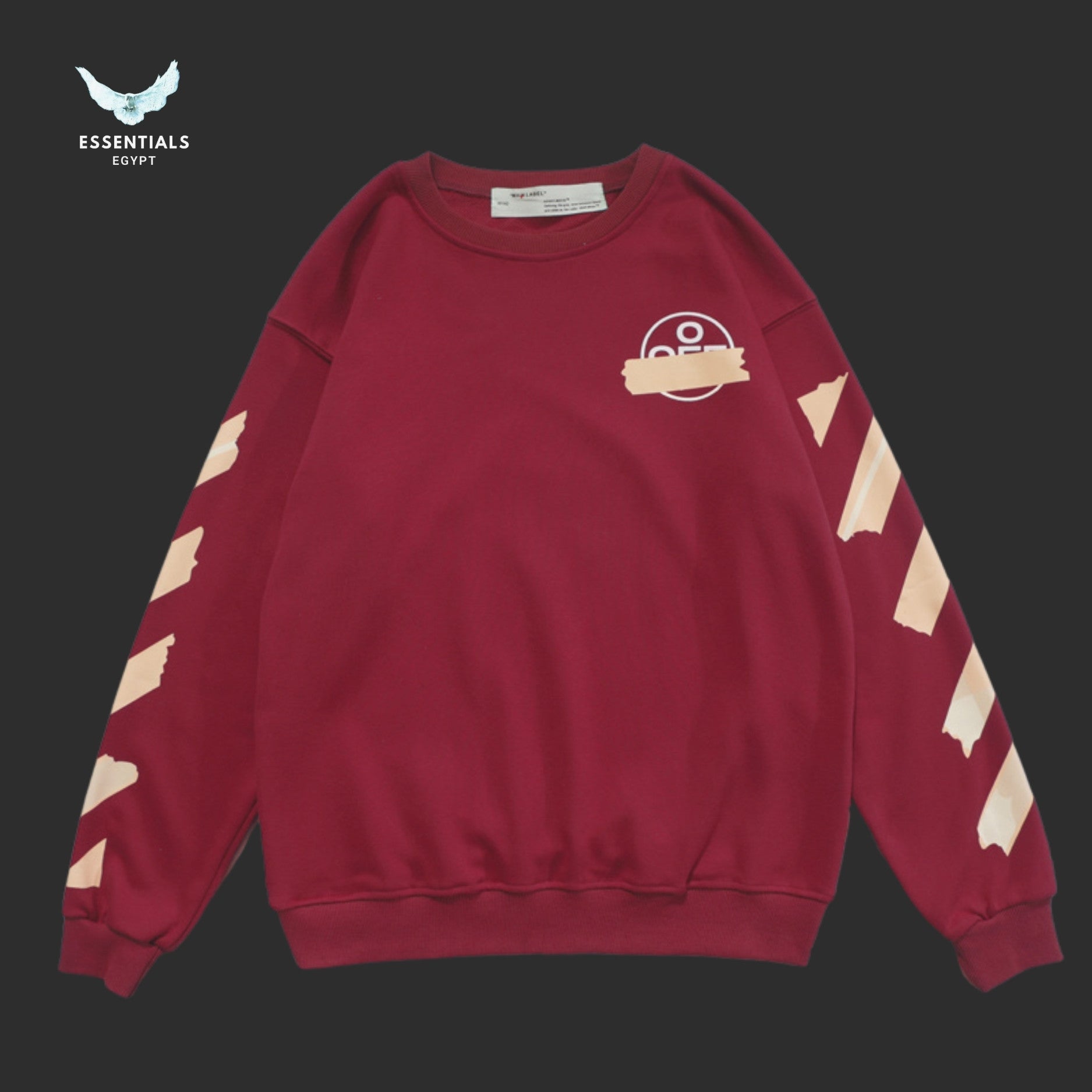 Off - White Tape Arrows Sweatshirt - ESSENTIALS EGYPT