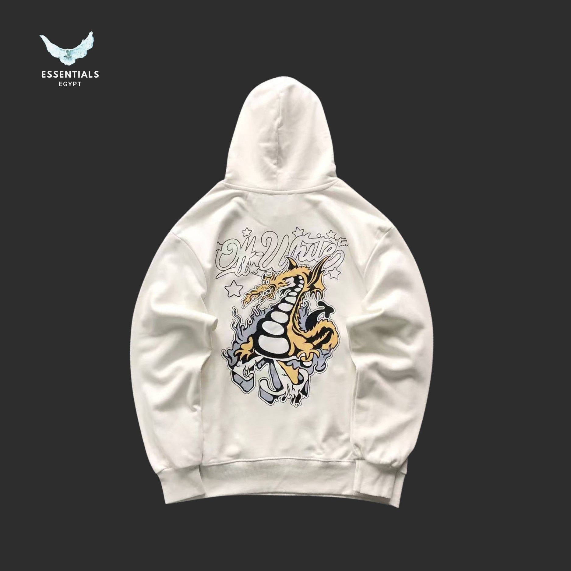 OFF - WHITE Dragon Skate Hoodie - ESSENTIALS EGYPT