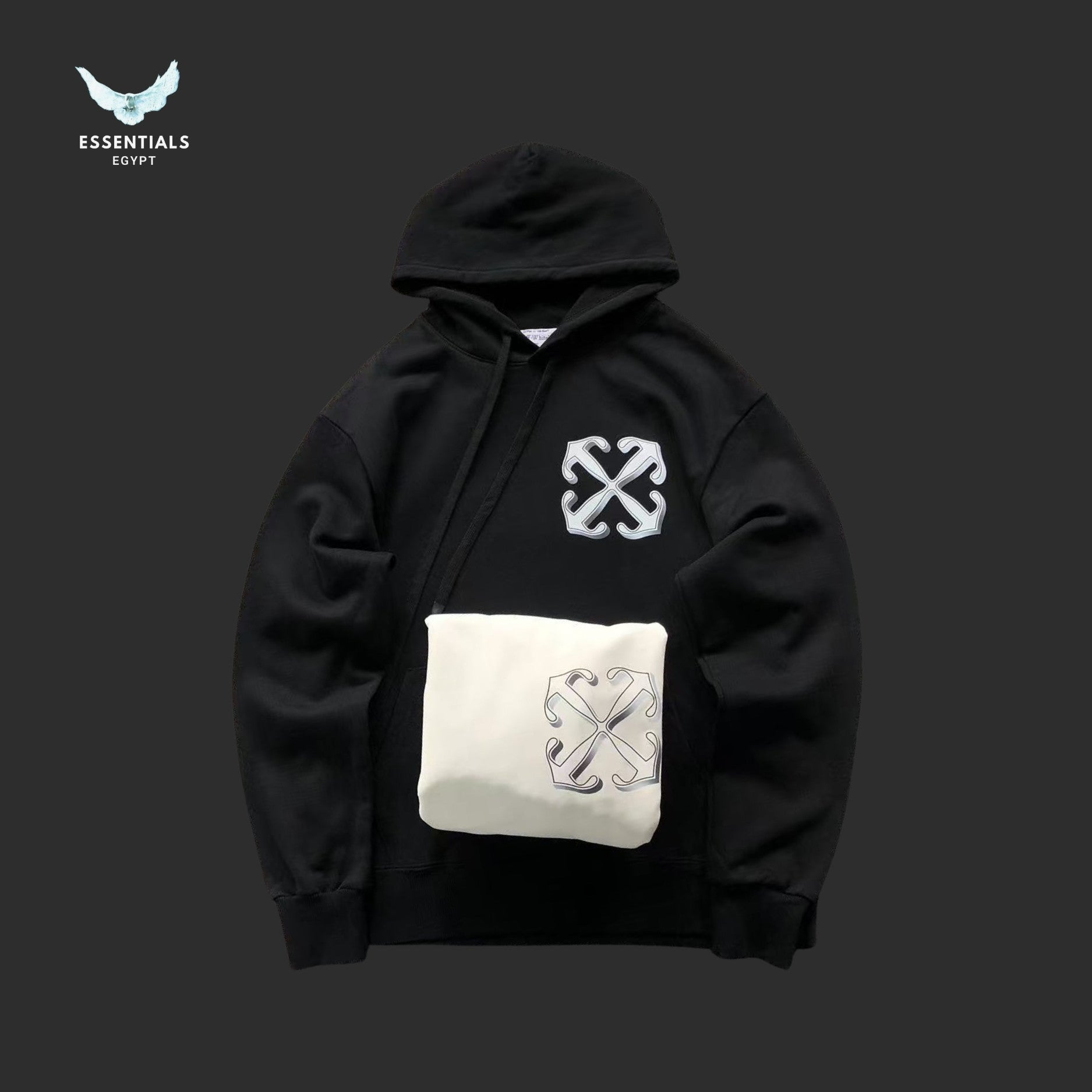OFF - WHITE Dragon Skate Hoodie - ESSENTIALS EGYPT