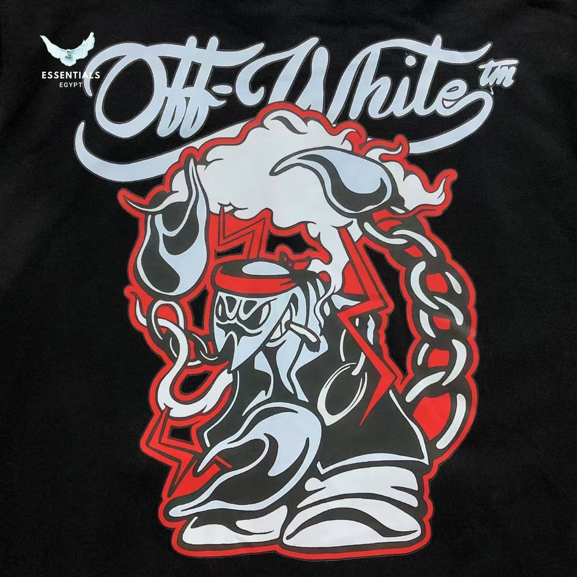 Off - White red scorpion Hoodie - ESSENTIALS EGYPT