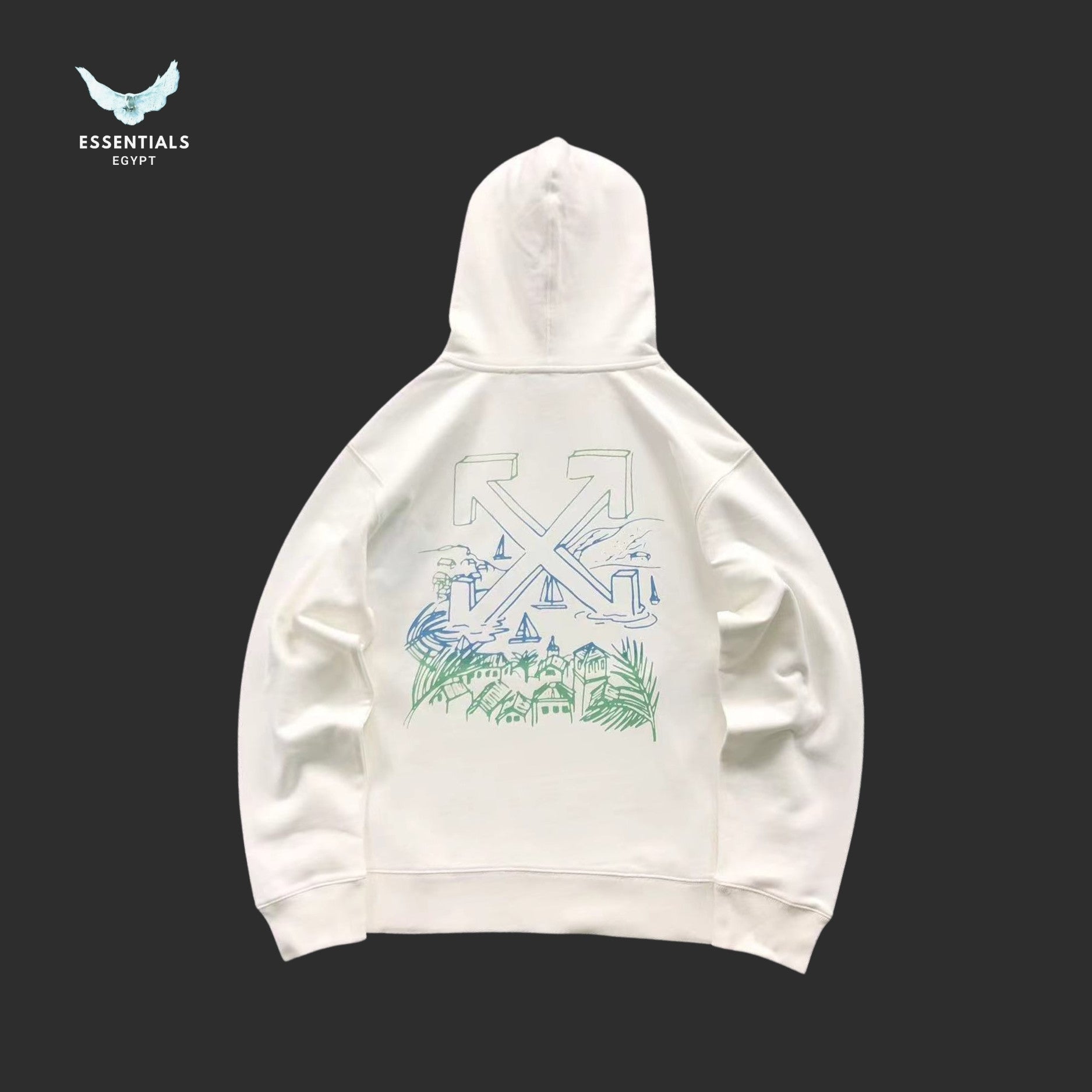 OFF - WHITE Hoodie Beach - ESSENTIALS EGYPT