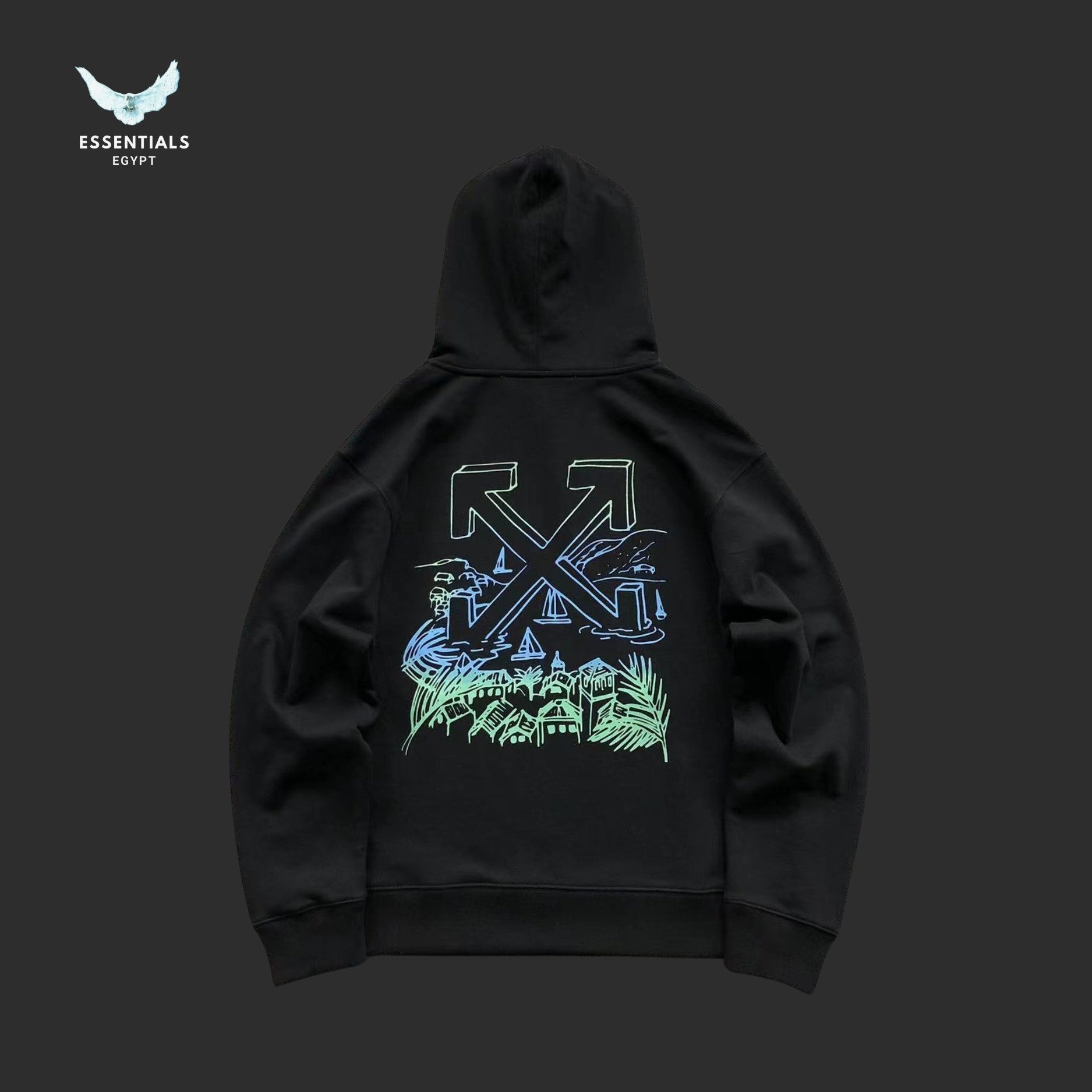 OFF - WHITE Hoodie Beach - ESSENTIALS EGYPT